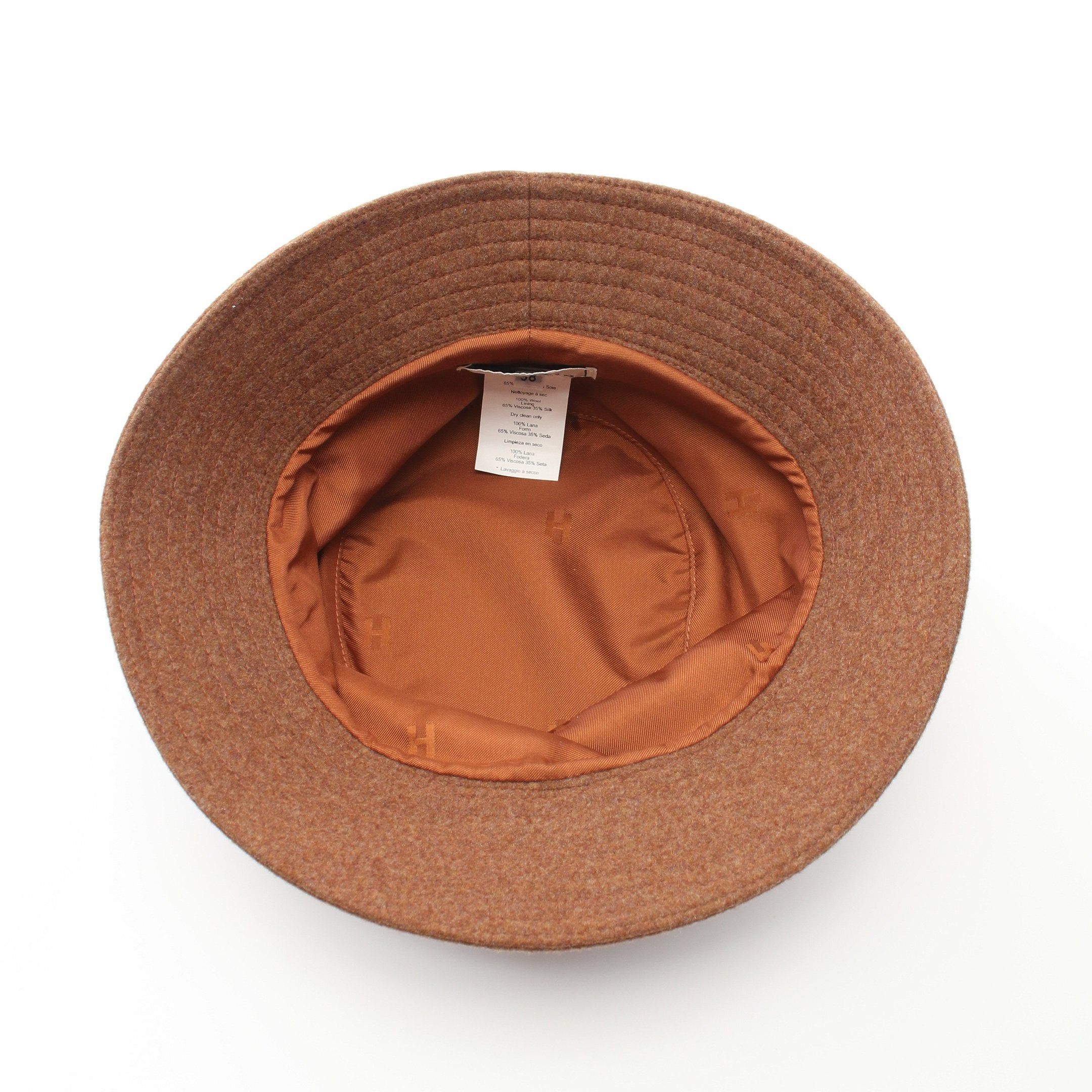 Hermes Hermes Bucket Hat Wool Light Brown Size ONE SIZE - 3 Thumbnail