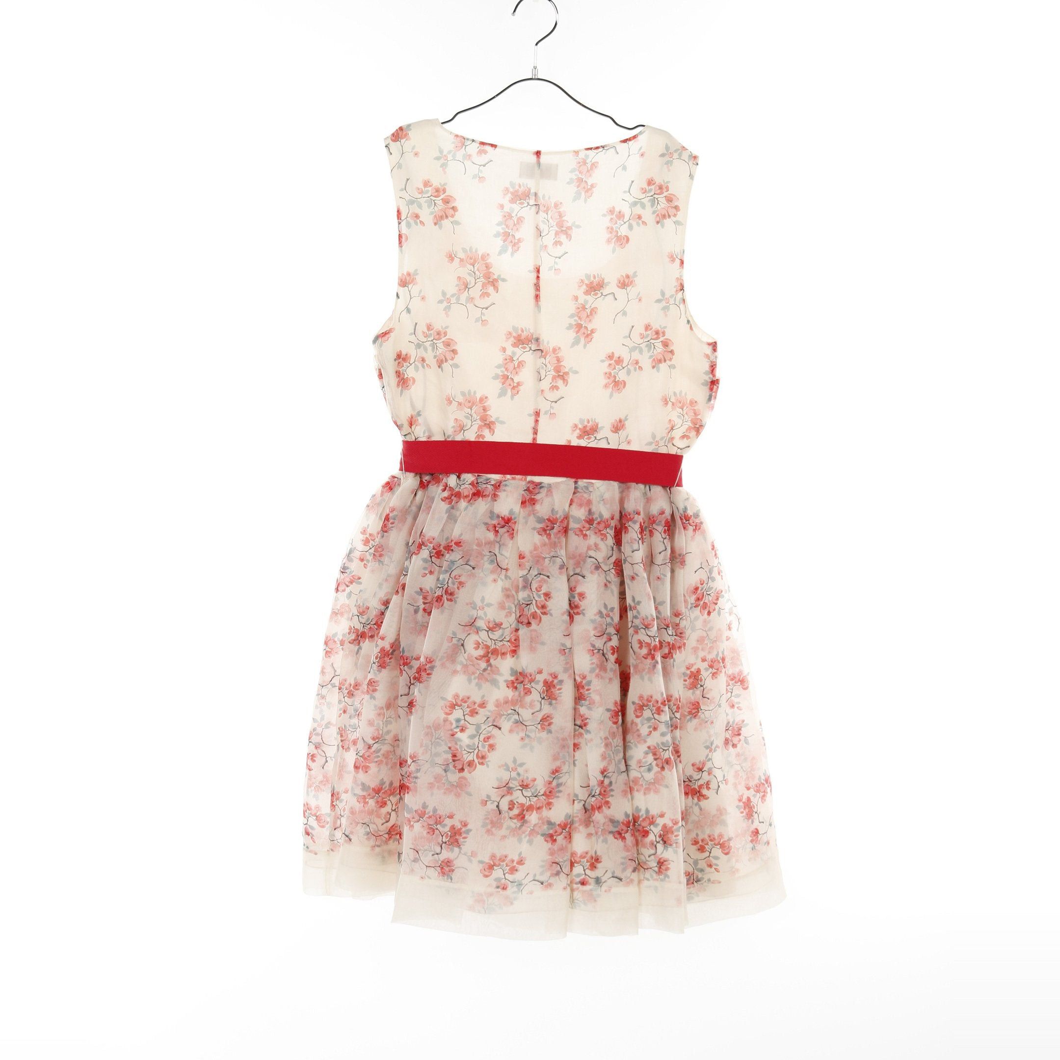 Valentino Valentino One Piece No Sleeve Floral Pattern Silk Ivory Pink Size ONE SIZE - 2 Thumbnail