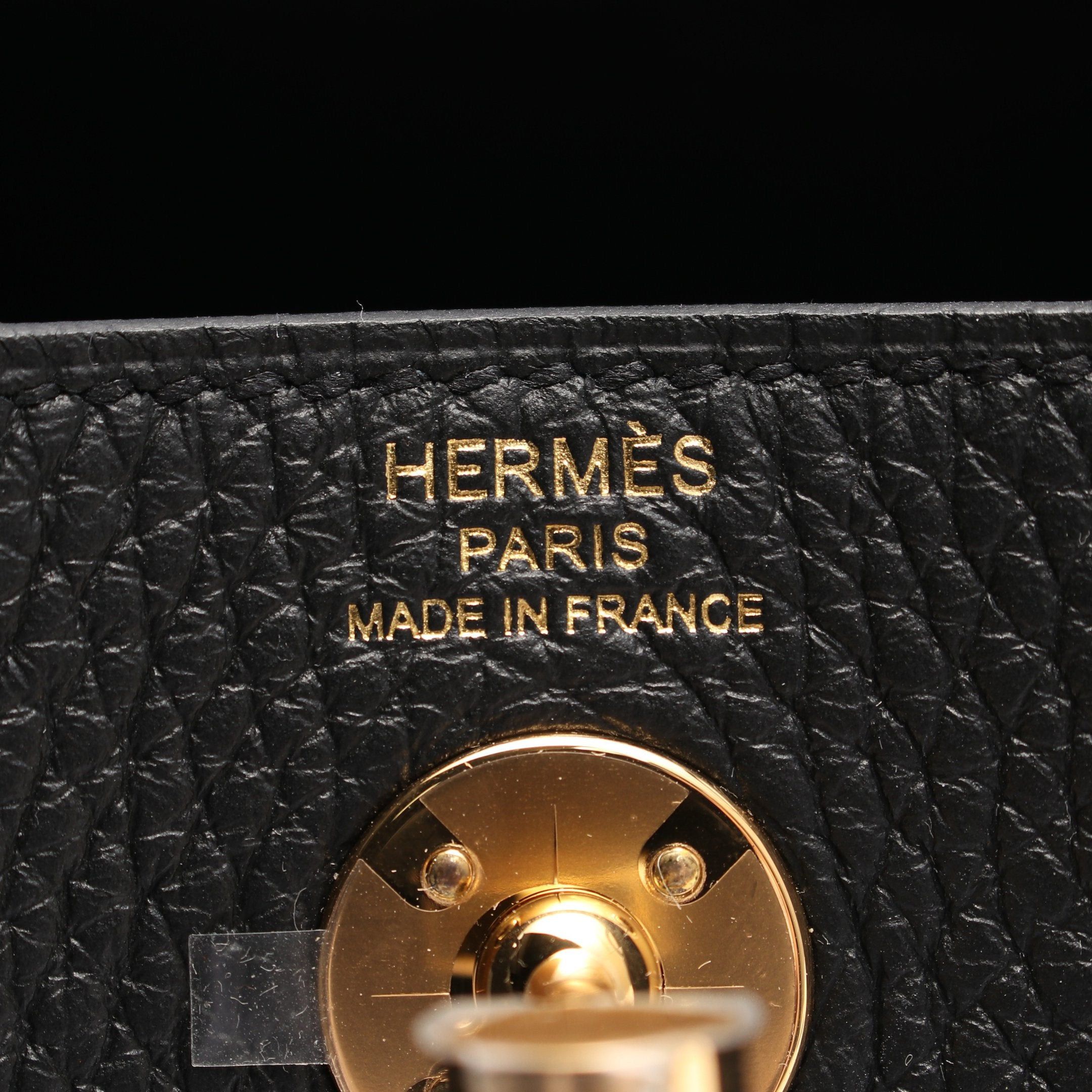 Hermes Hermes Lindy Mini Shoulder Bag Clemence Leather Black Gold Hardware Double Engraved Size ONE SIZE - 4 Thumbnail