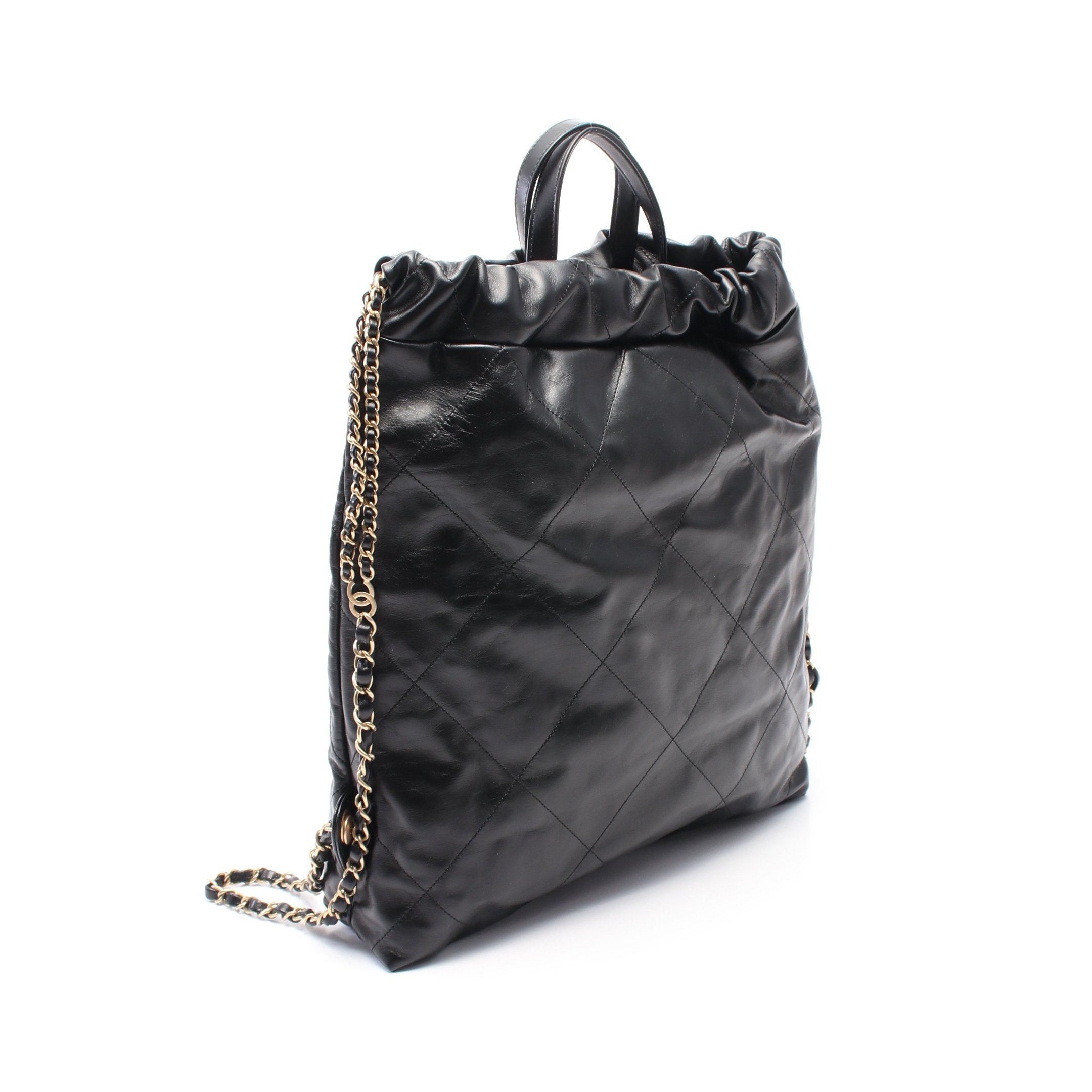 Chanel Chanel 19 Dizeneuf Matelasse Backpack Rucksack Leather Black Gold Hardware Size ONE SIZE - 2 Thumbnail