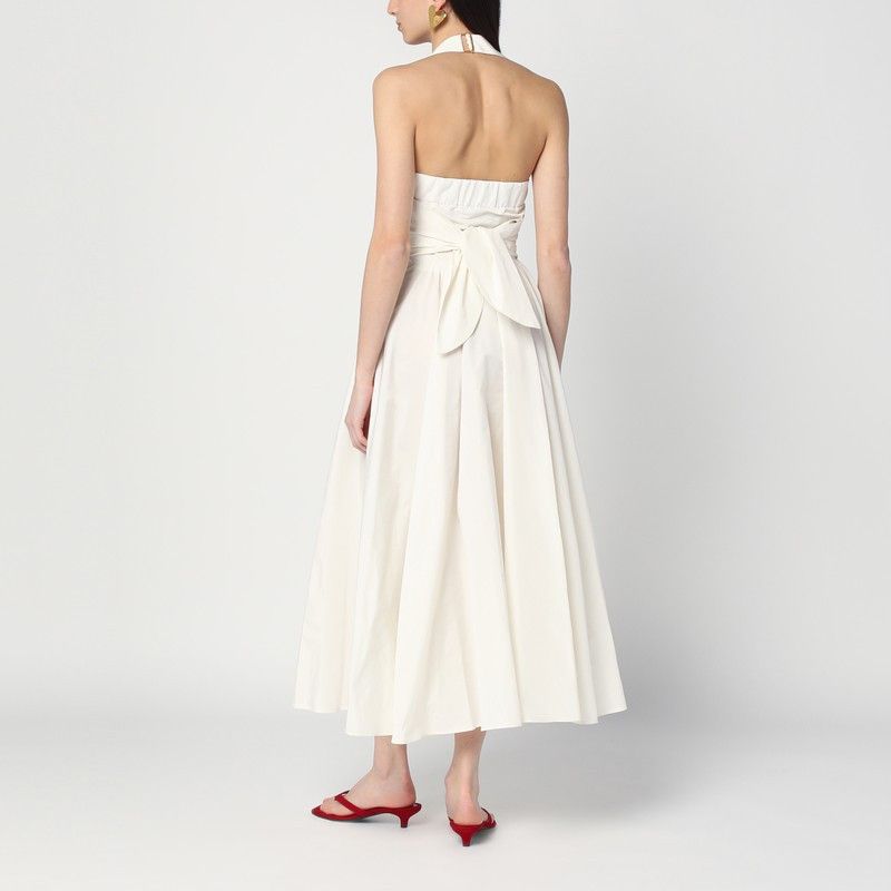 Patou Patou Ivory Dress With A Bow On The Back Size S / US 4 / IT 40 - 2 Thumbnail