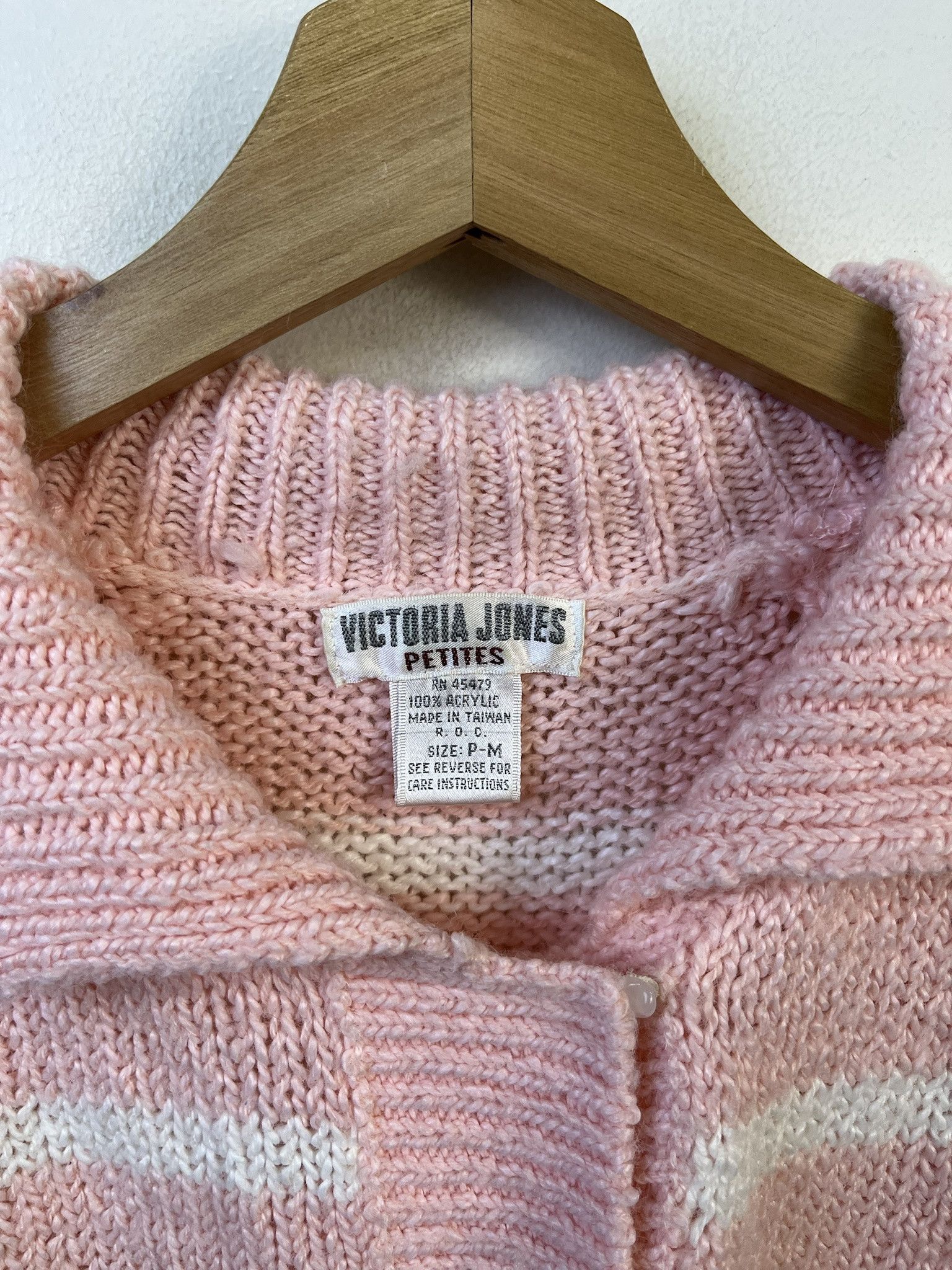 Other Vintage Knit Sweater Y2K Pink Striped Fuzzy Knit Sweater Size Size US M / EU 48-50 / 2 - 2 Thumbnail