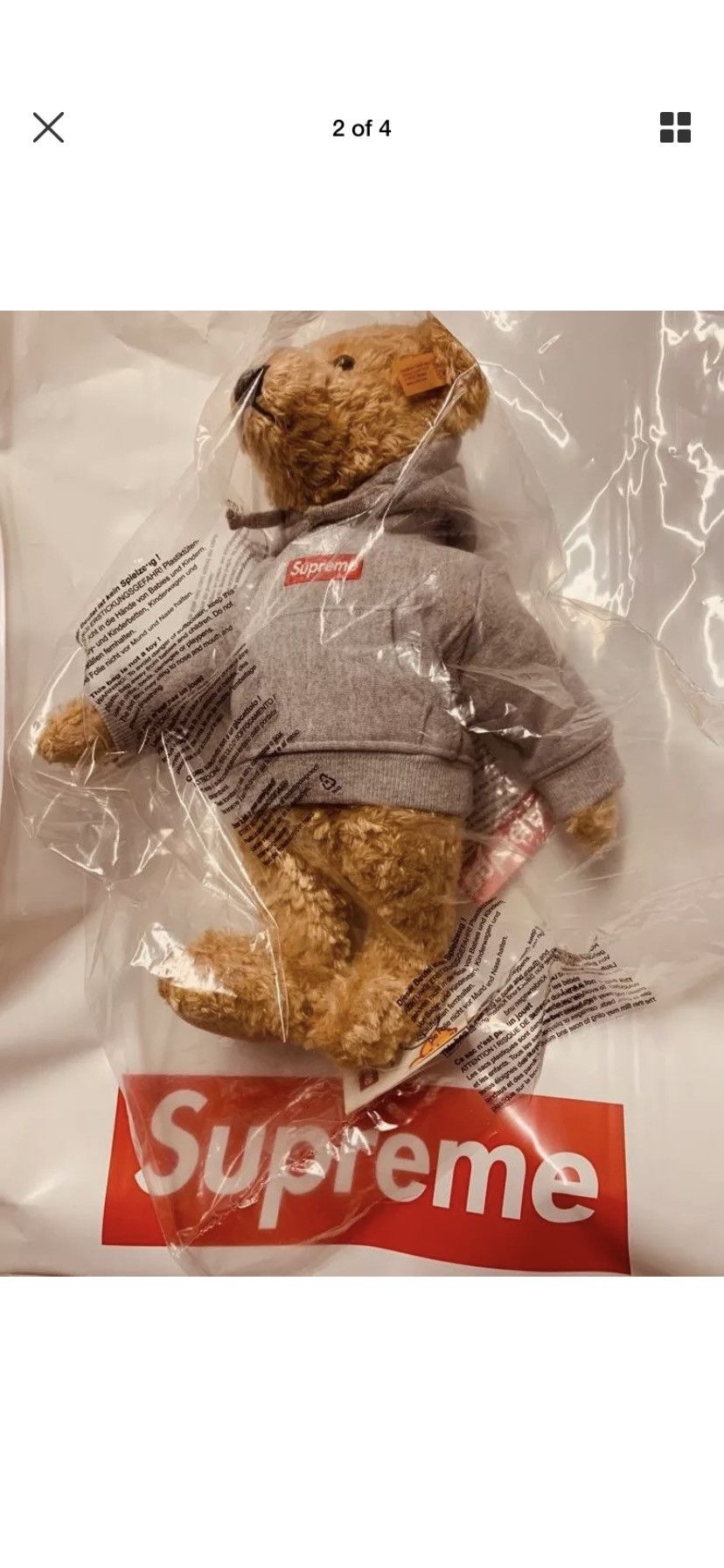 Supreme x steiff teddy 2024 bear