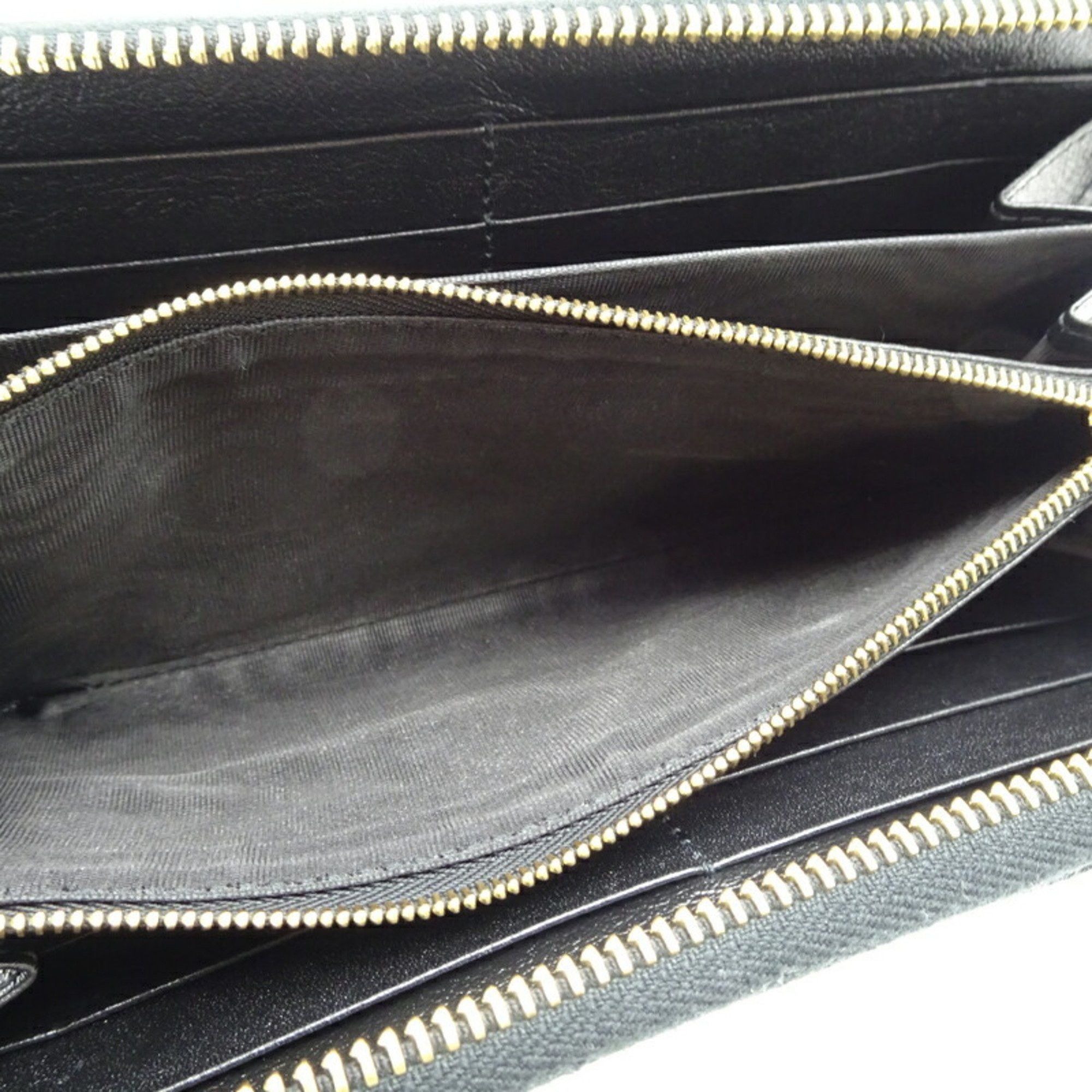 Gucci Gucci Raja Round Wallet Men's Long 573294 Leather Black Size ONE SIZE - 6 Thumbnail