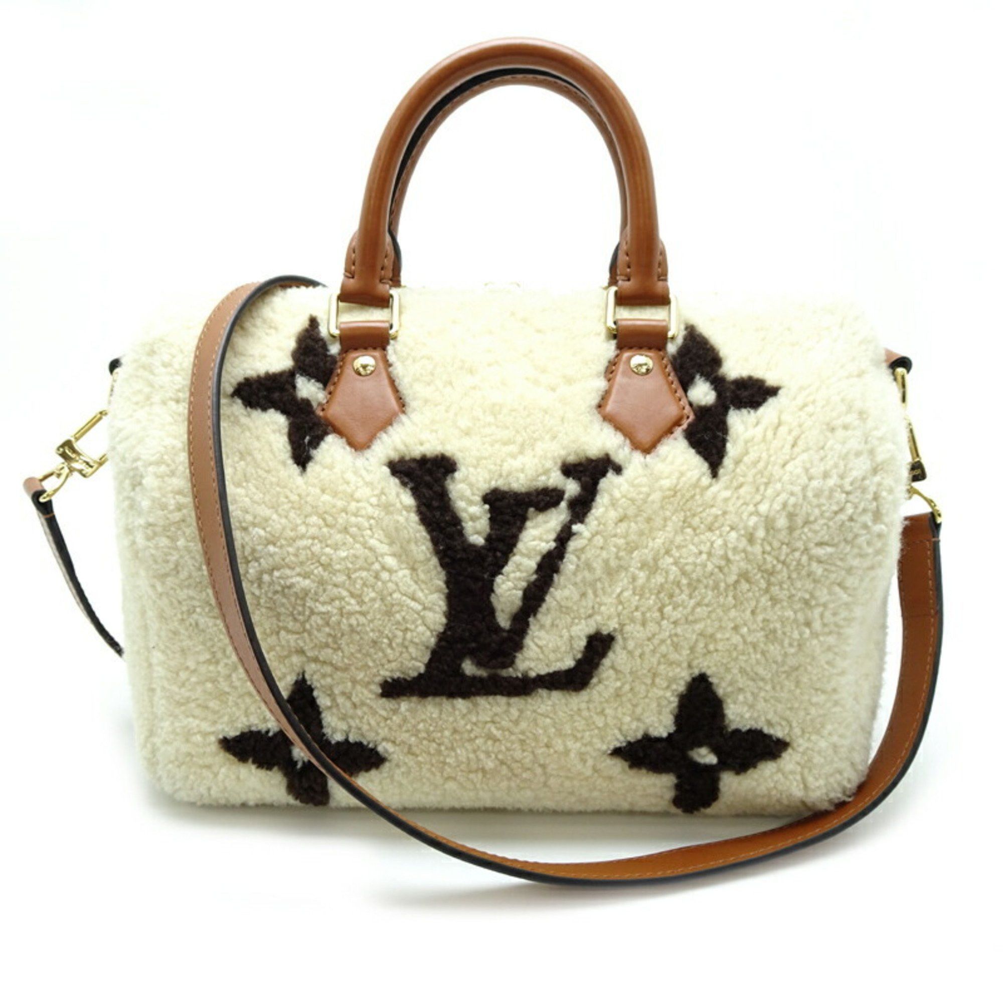 Louis Vuitton Louis Vuitton Speedy Bandouliere 25 Women's Handbag M23468 Giant Monogram Boa White Size ONE SIZE - 2 Thumbnail