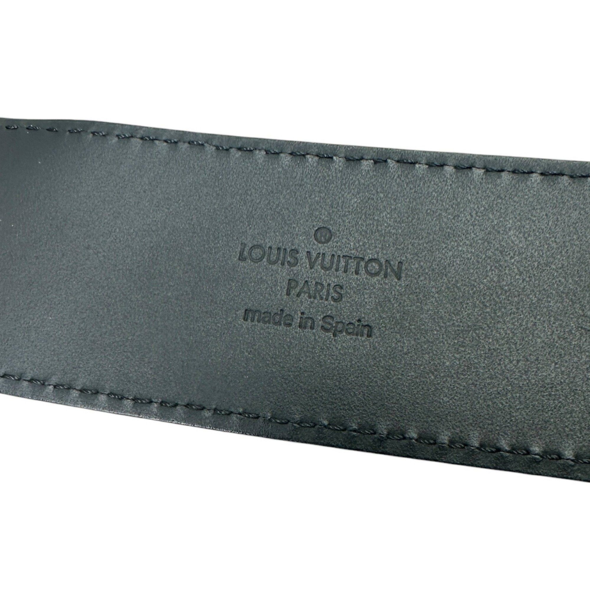 Louis Vuitton LOUIS VUITTON Damier Santur Belt LV Initials 85 34 M6876 Brown C121 Men's Accessories Size ONE SIZE - 4 Thumbnail