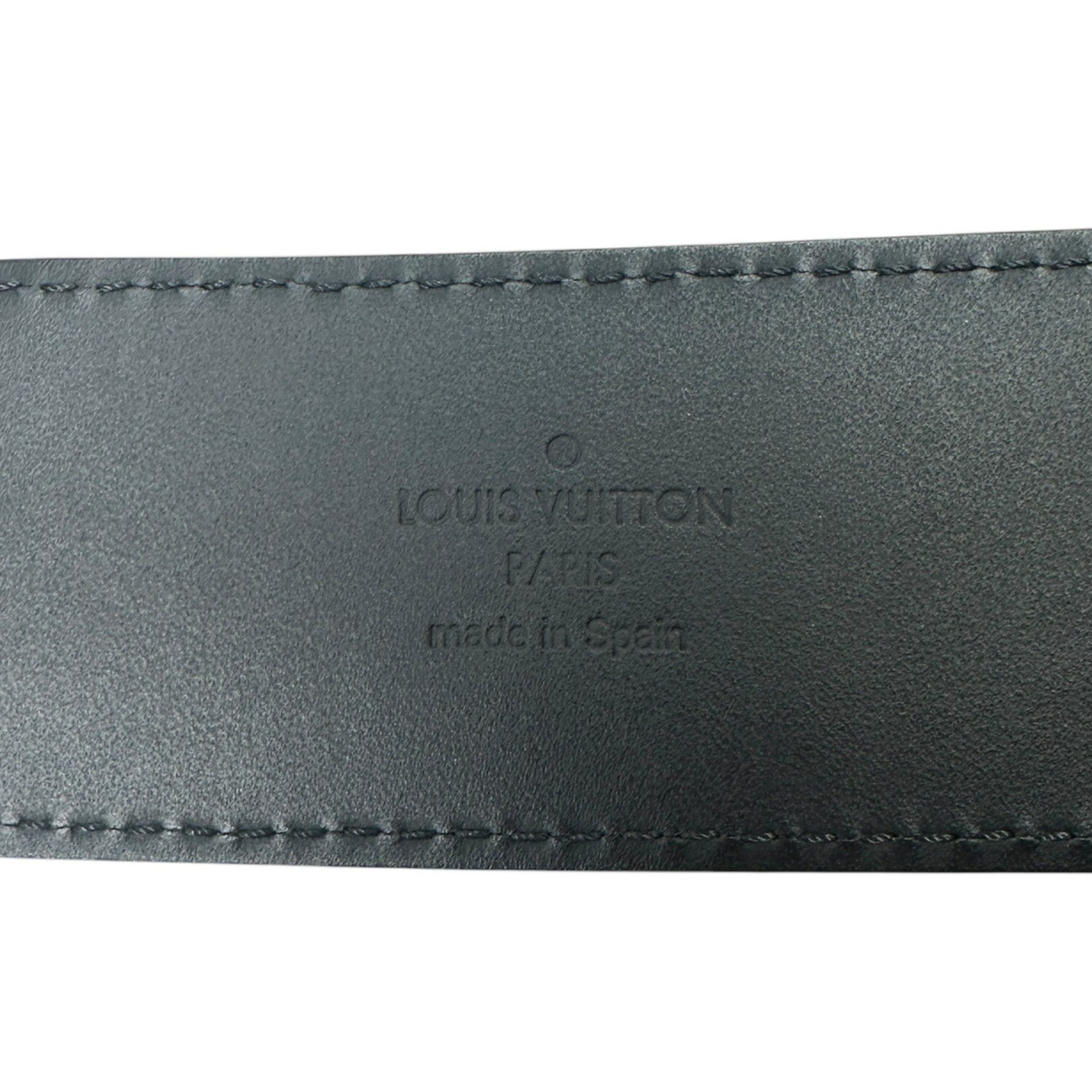 Louis Vuitton LOUIS VUITTON Damier Santur Belt LV Initials 85 34 M6876 Brown C121 Men's Accessories Size ONE SIZE - 3 Thumbnail