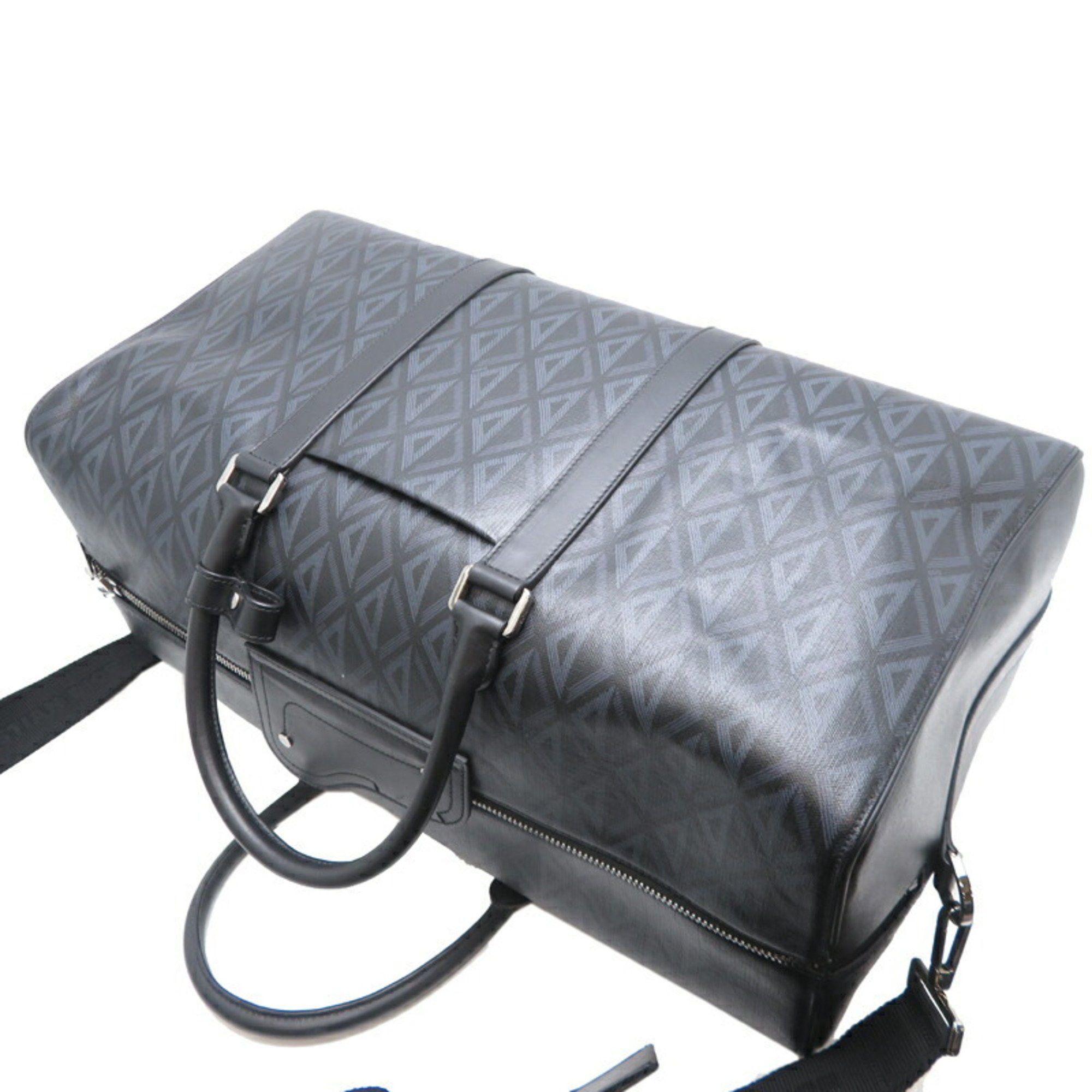 Dior Christian Dior Rango 50 Men's Boston Bag PVC Black Size ONE SIZE - 4 Thumbnail