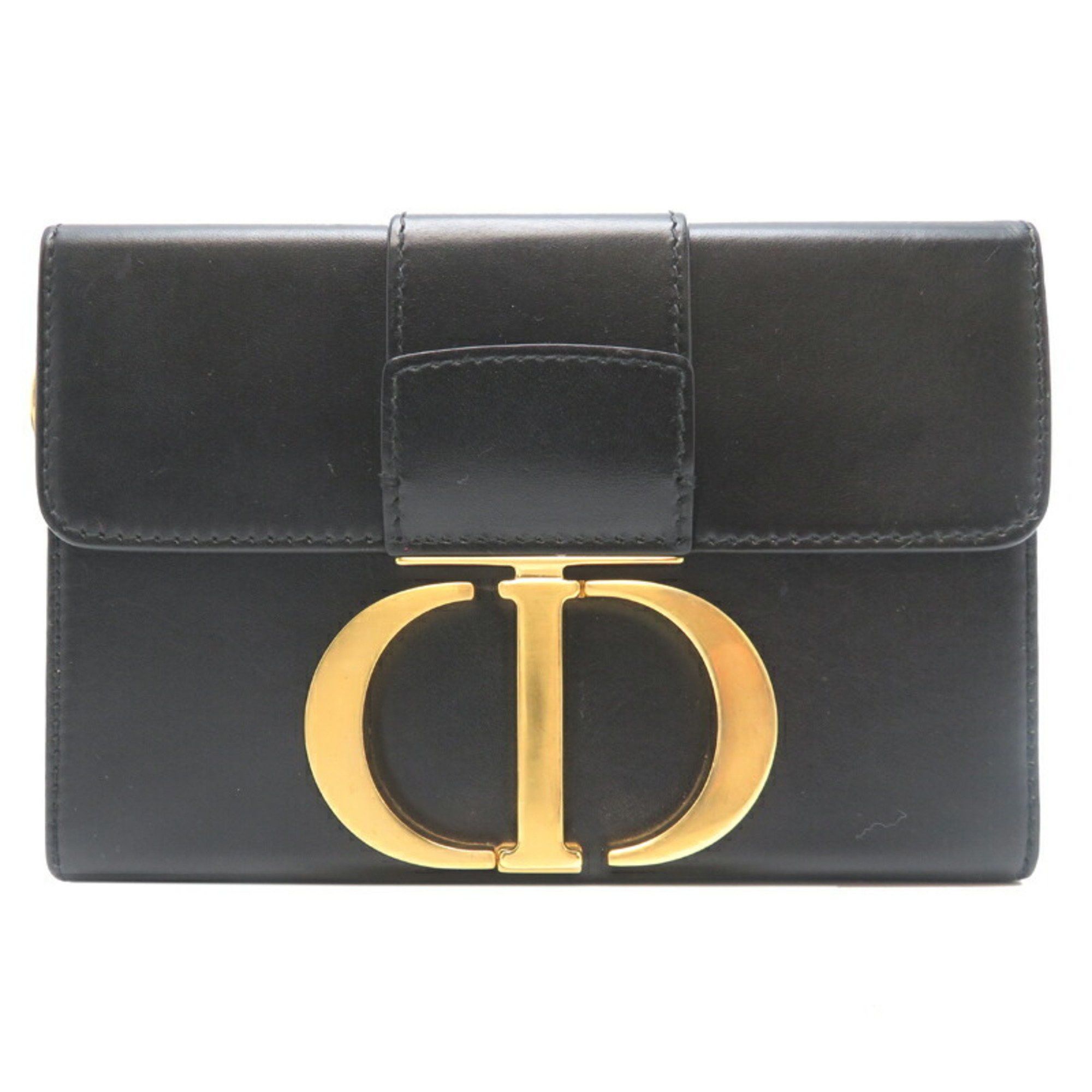 Dior Christian Dior 30 Montaigne Women's Shoulder Bag in Calfskin Black Size ONE SIZE - 2 Thumbnail