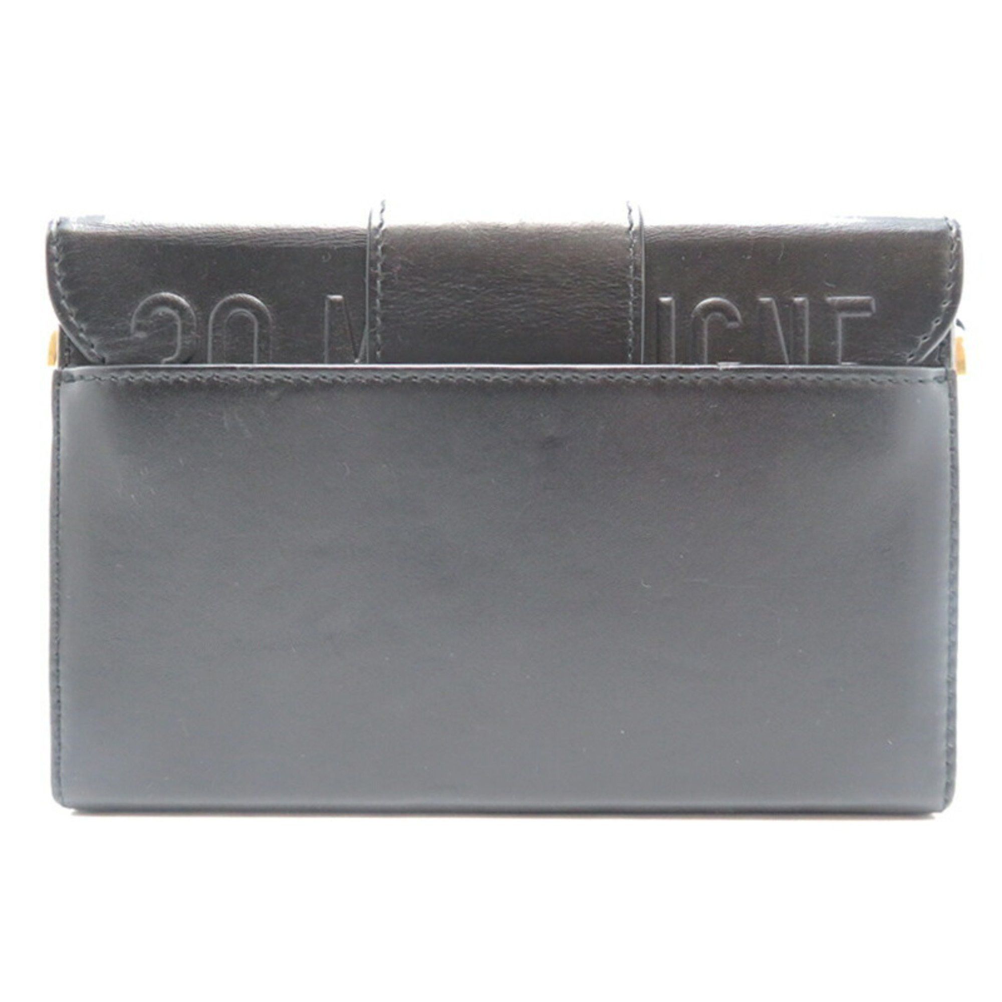 Dior Christian Dior 30 Montaigne Women's Shoulder Bag in Calfskin Black Size ONE SIZE - 3 Thumbnail