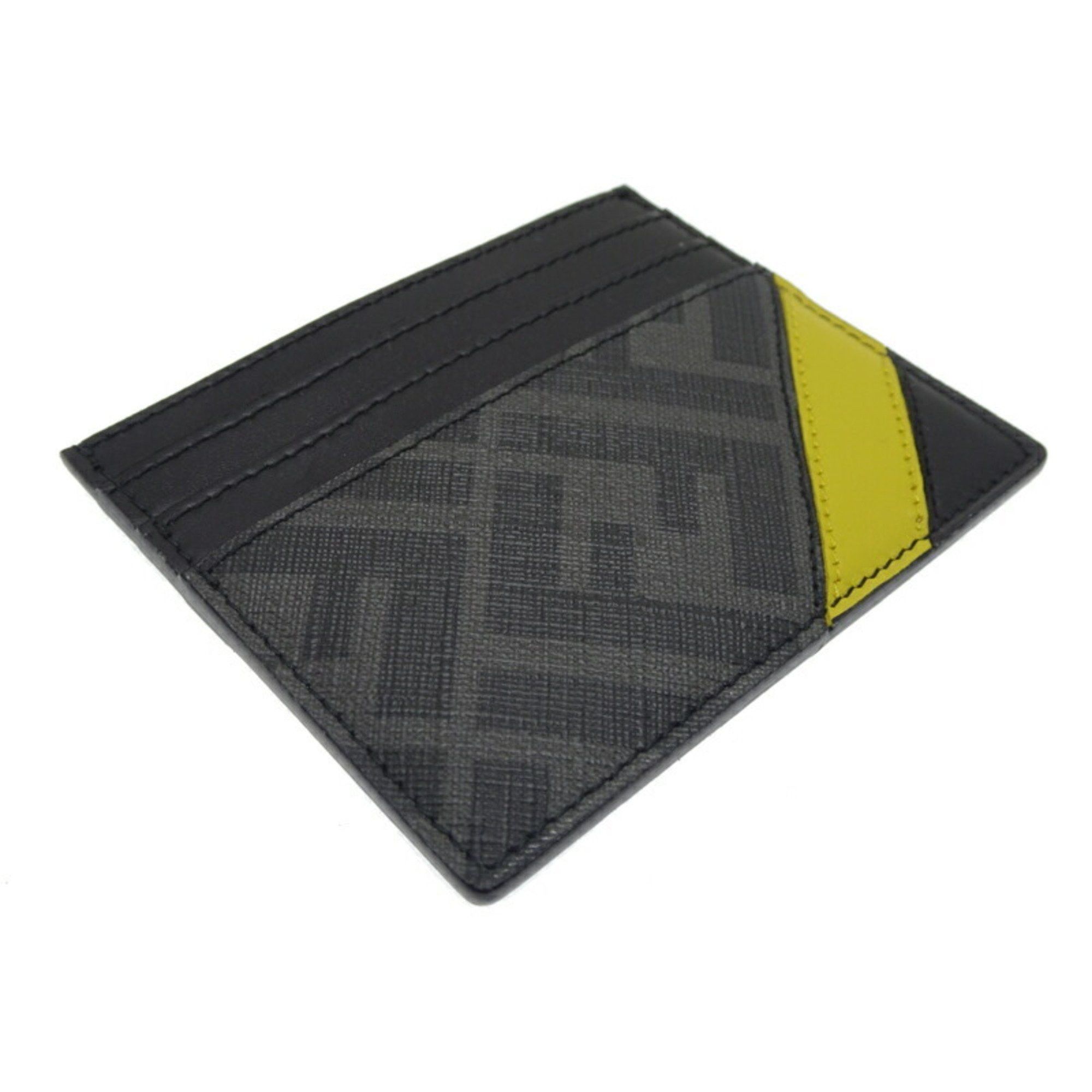 Fendi Fendi Men's Card Case 7M0343AL8A Coated Canvas Black Size ONE SIZE - 3 Thumbnail