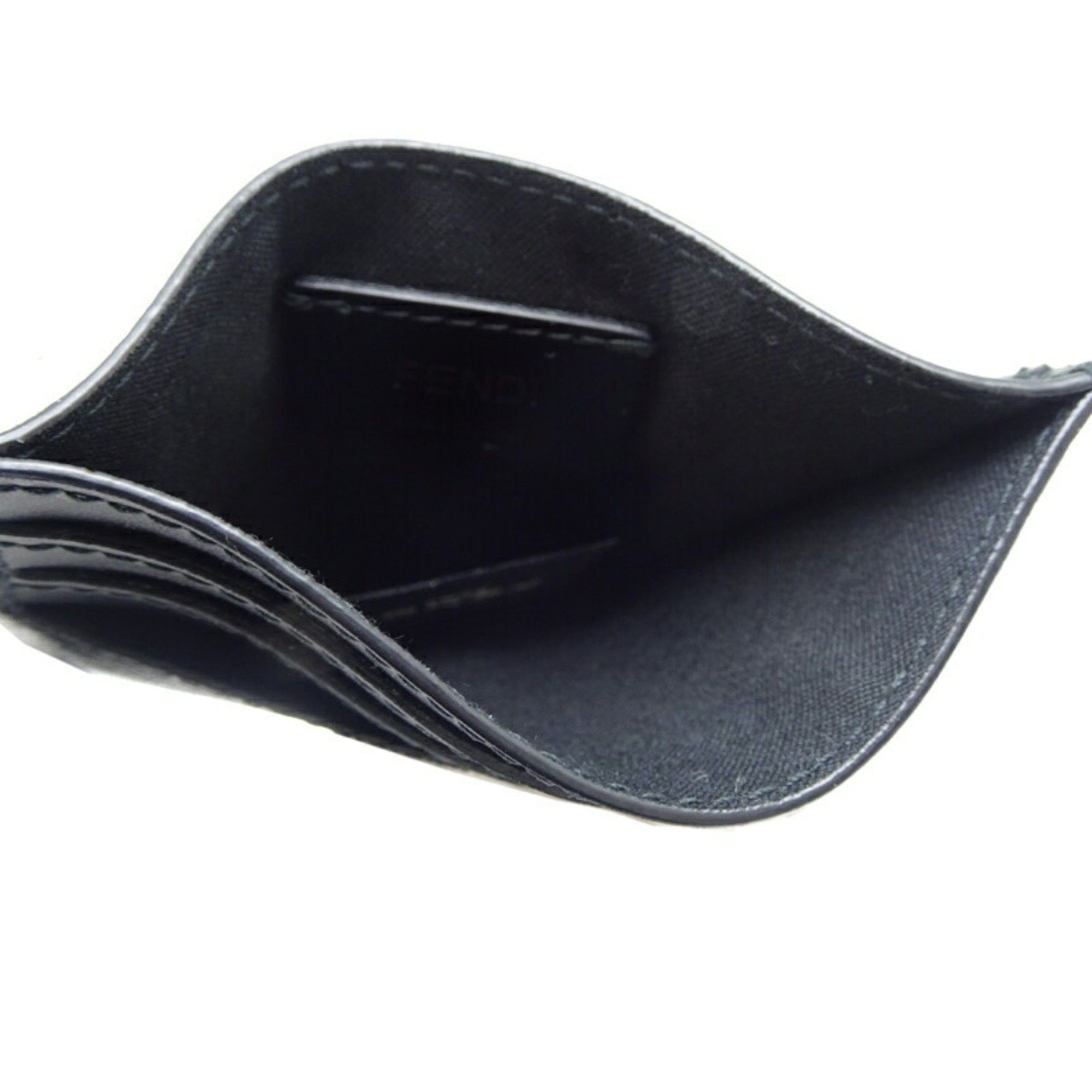 Fendi Fendi Men's Card Case 7M0343AL8A Coated Canvas Black Size ONE SIZE - 5 Thumbnail