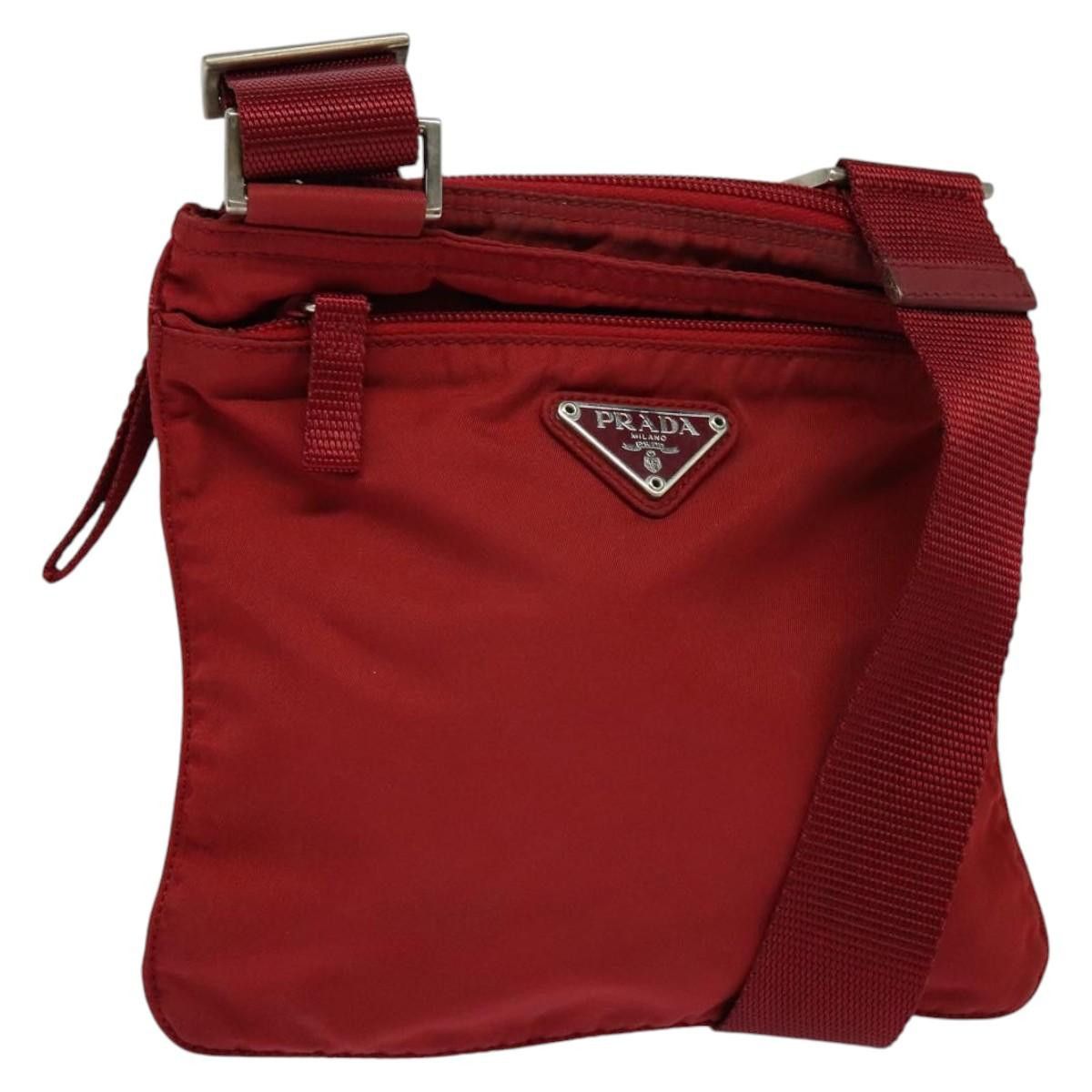 Prada Re-Nylon Red Synthetic Shoulder Bag (Pre-Owned) Size ONE SIZE - 15 Thumbnail