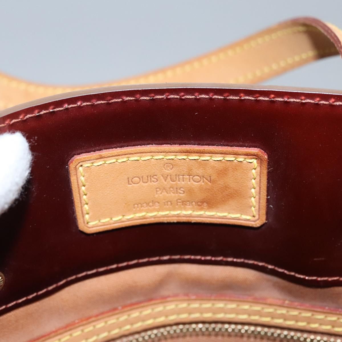 Louis Vuitton Reade Burgundy Patent Leather Handbag (Pre-Owned) Size ONE SIZE - 14 Thumbnail