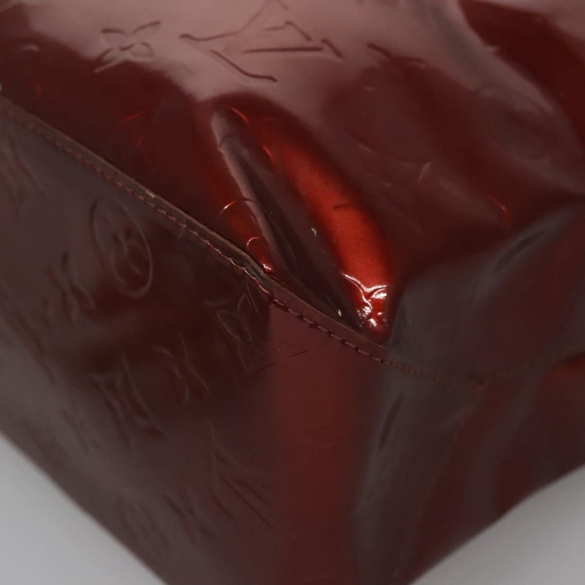 Louis Vuitton Reade Burgundy Patent Leather Handbag (Pre-Owned) Size ONE SIZE - 9 Thumbnail