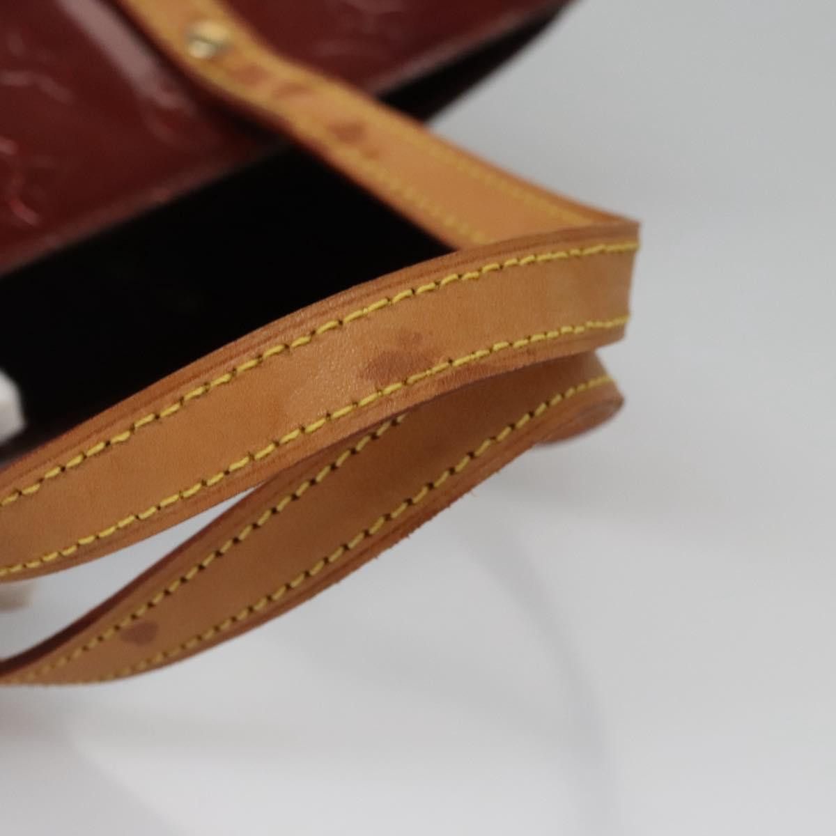 Louis Vuitton Reade Burgundy Patent Leather Handbag (Pre-Owned) Size ONE SIZE - 5 Thumbnail