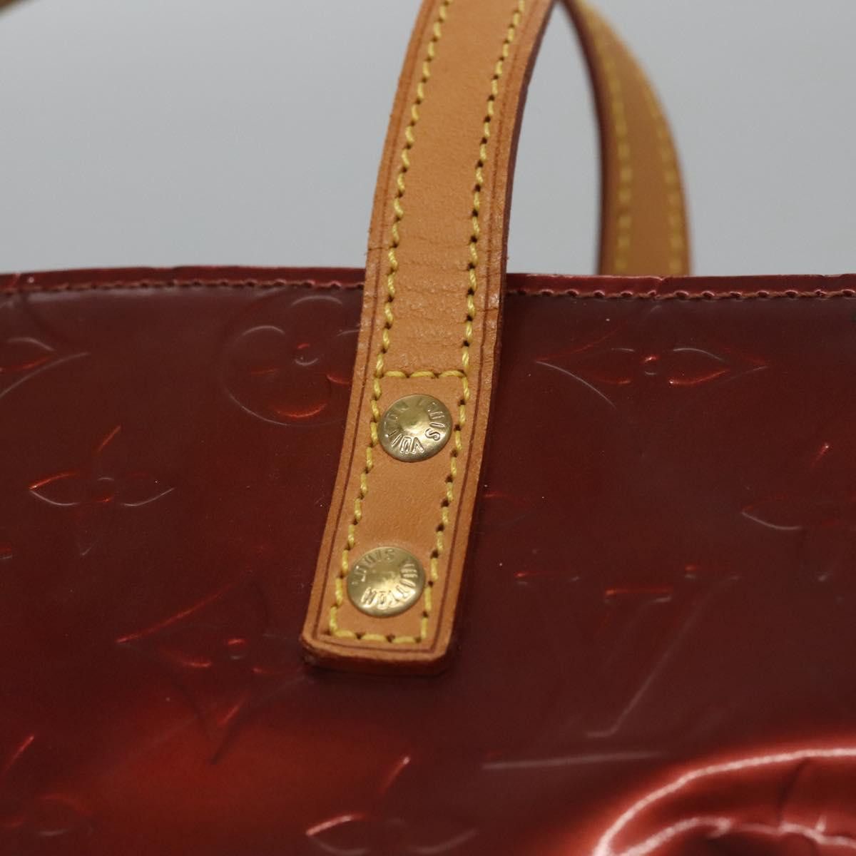 Louis Vuitton Reade Burgundy Patent Leather Handbag (Pre-Owned) Size ONE SIZE - 19 Thumbnail