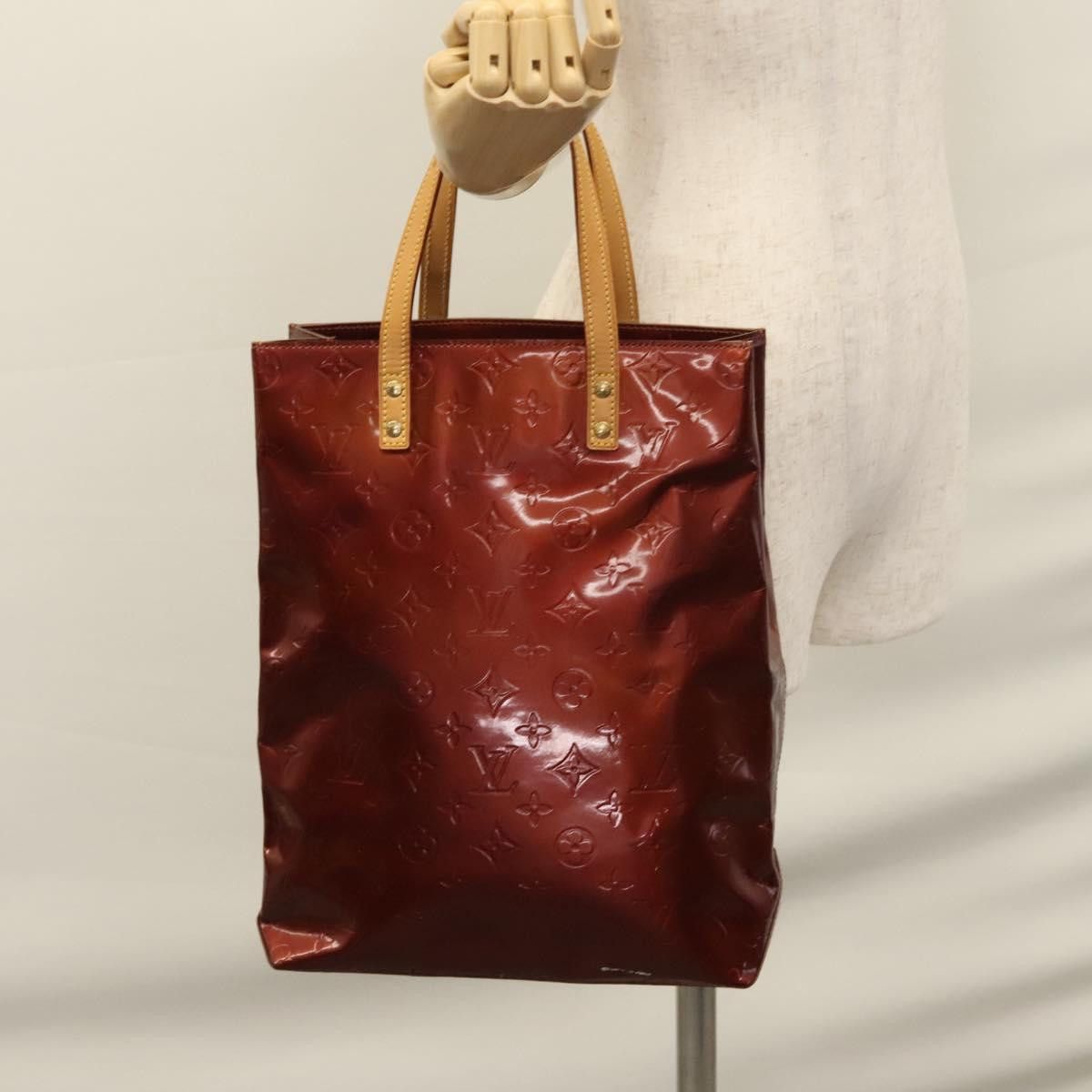 Louis Vuitton Reade Burgundy Patent Leather Handbag (Pre-Owned) Size ONE SIZE - 15 Thumbnail