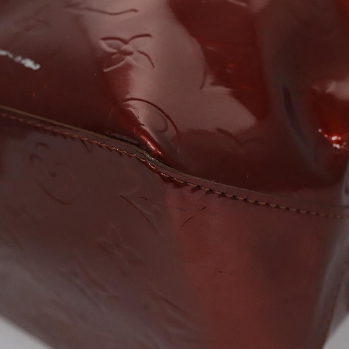 Louis Vuitton Reade Burgundy Patent Leather Handbag (Pre-Owned) Size ONE SIZE - 7 Thumbnail