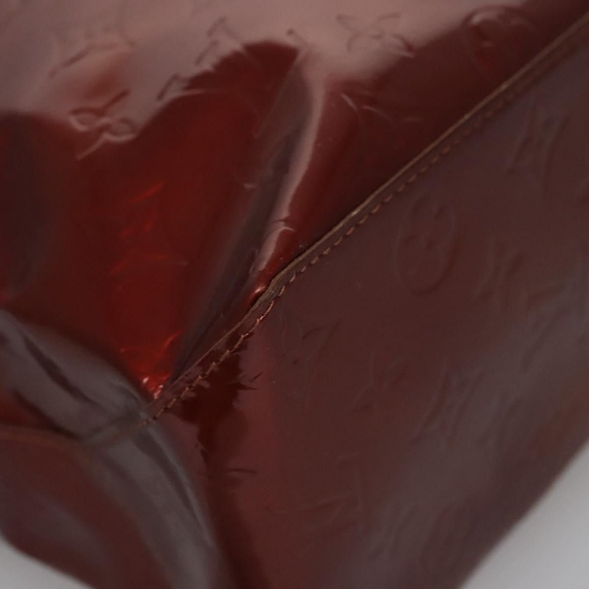 Louis Vuitton Reade Burgundy Patent Leather Handbag (Pre-Owned) Size ONE SIZE - 10 Thumbnail