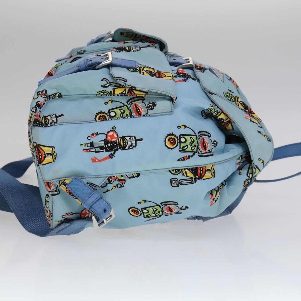 Prada Robot Blue Synthetic Backpack Bag (Pre-Owned) Size ONE SIZE - 3 Thumbnail