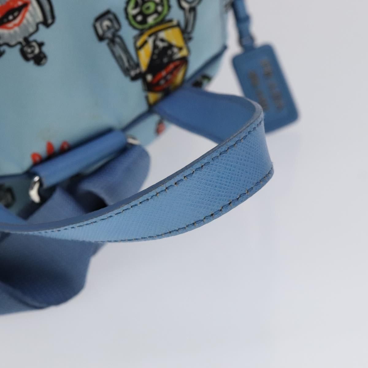 Prada Robot Blue Synthetic Backpack Bag (Pre-Owned) Size ONE SIZE - 5 Thumbnail