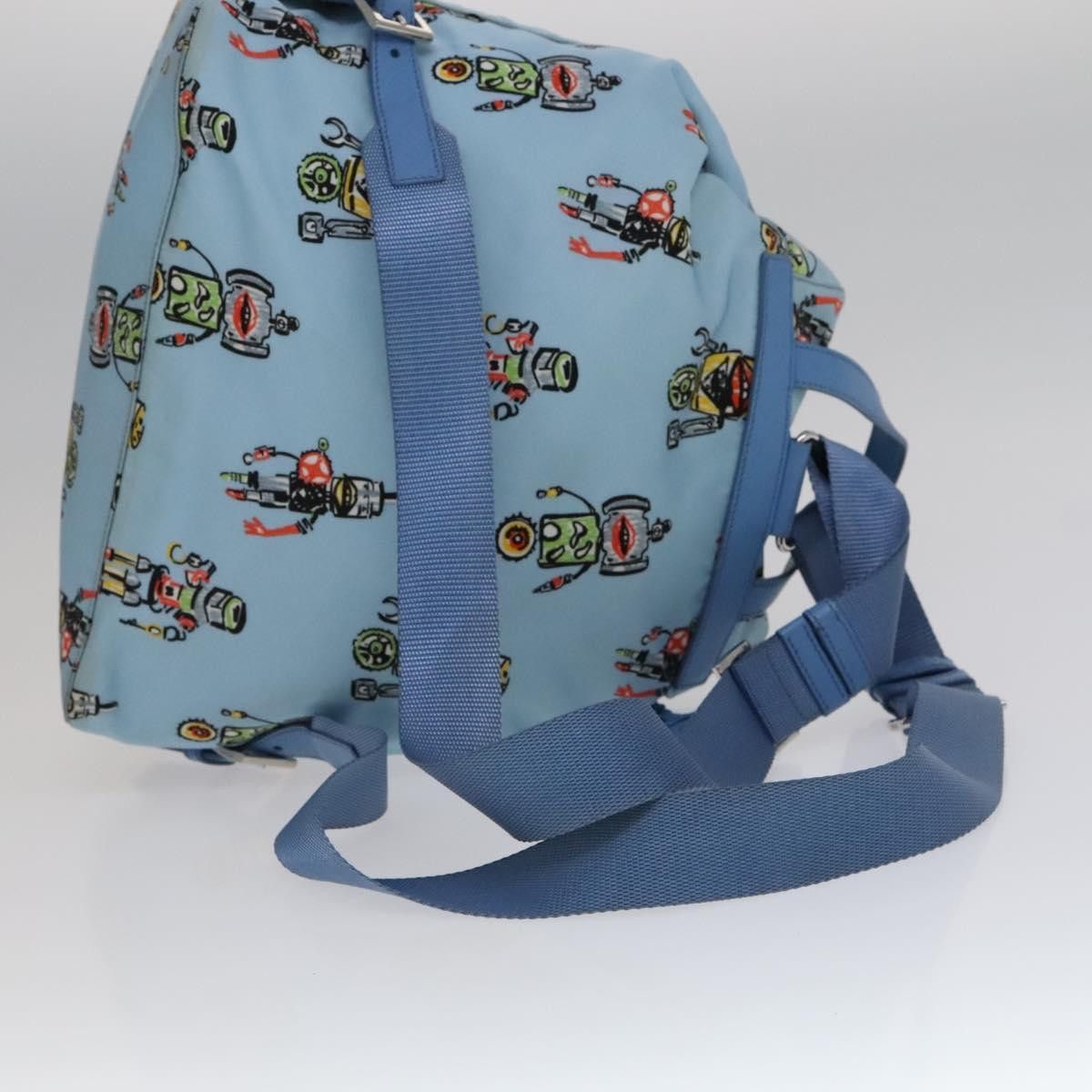 Prada Robot Blue Synthetic Backpack Bag (Pre-Owned) Size ONE SIZE - 18 Thumbnail