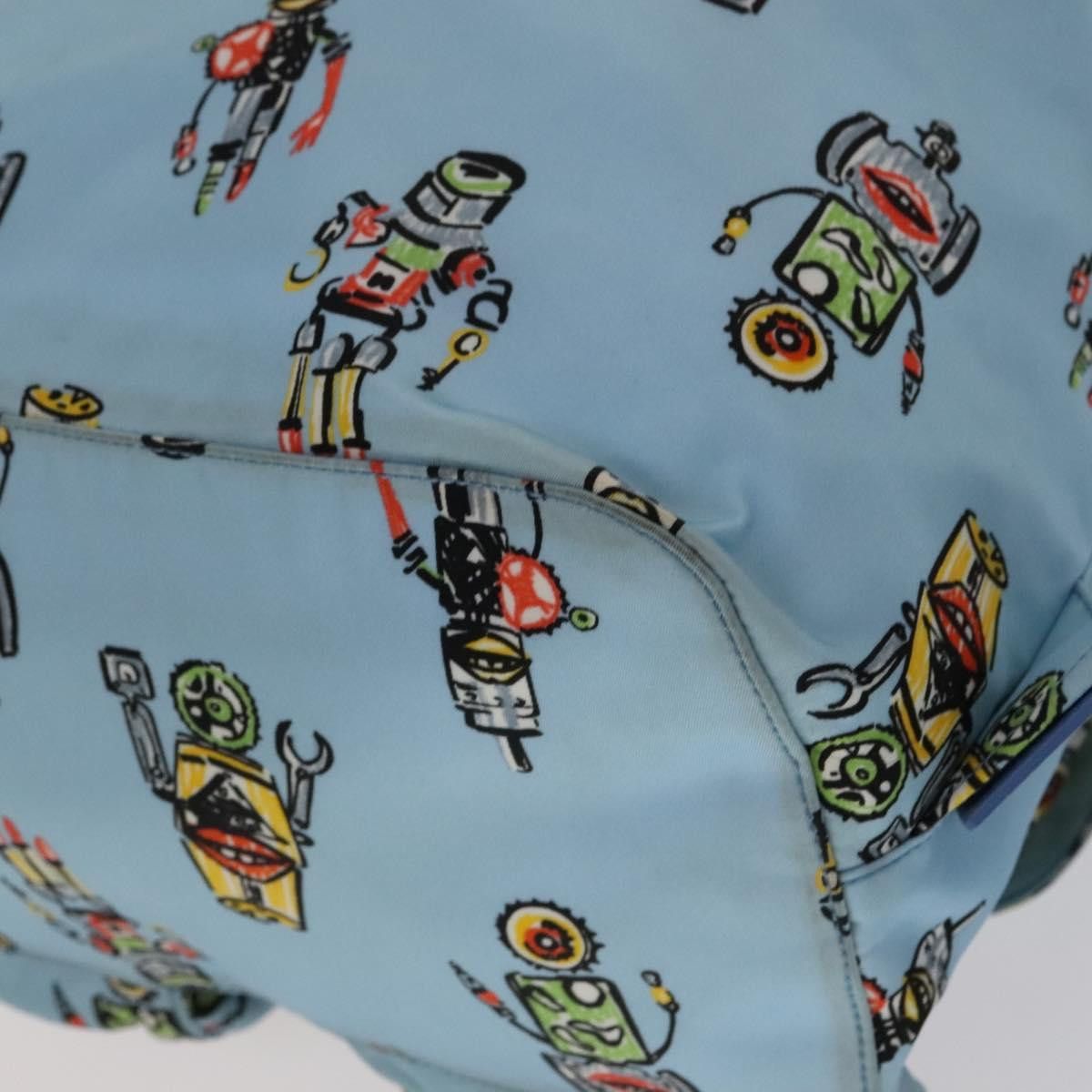 Prada Robot Blue Synthetic Backpack Bag (Pre-Owned) Size ONE SIZE - 9 Thumbnail