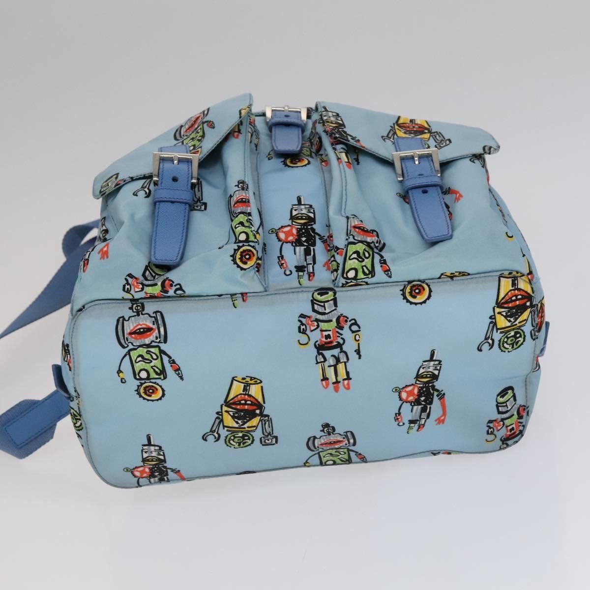 Prada Robot Blue Synthetic Backpack Bag (Pre-Owned) Size ONE SIZE - 20 Thumbnail