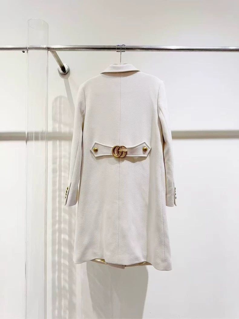 Gucci Classic Gucci Wool Coat with Gold Buttons Size US M / EU 48-50 / 2 - 2 Thumbnail