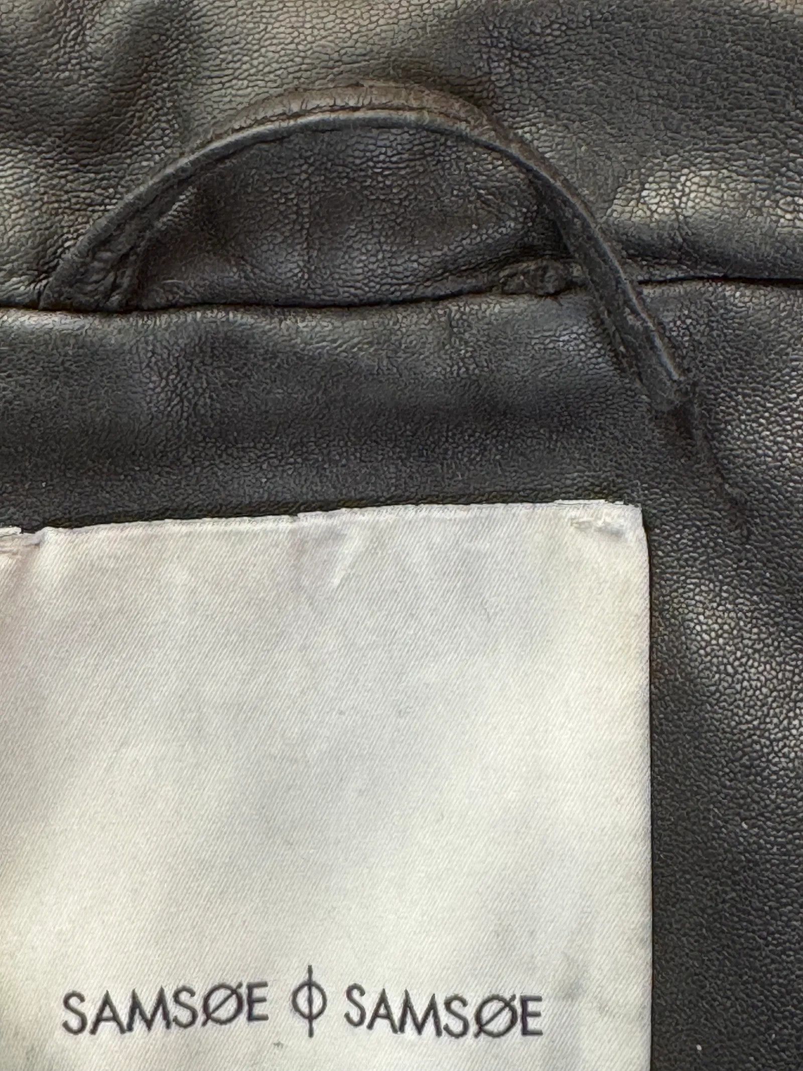 Samsoe Samsoe Samsøe Samsøe Duris Leather Jacket Size XS / US 0-2 / IT 36-38 - 6 Thumbnail