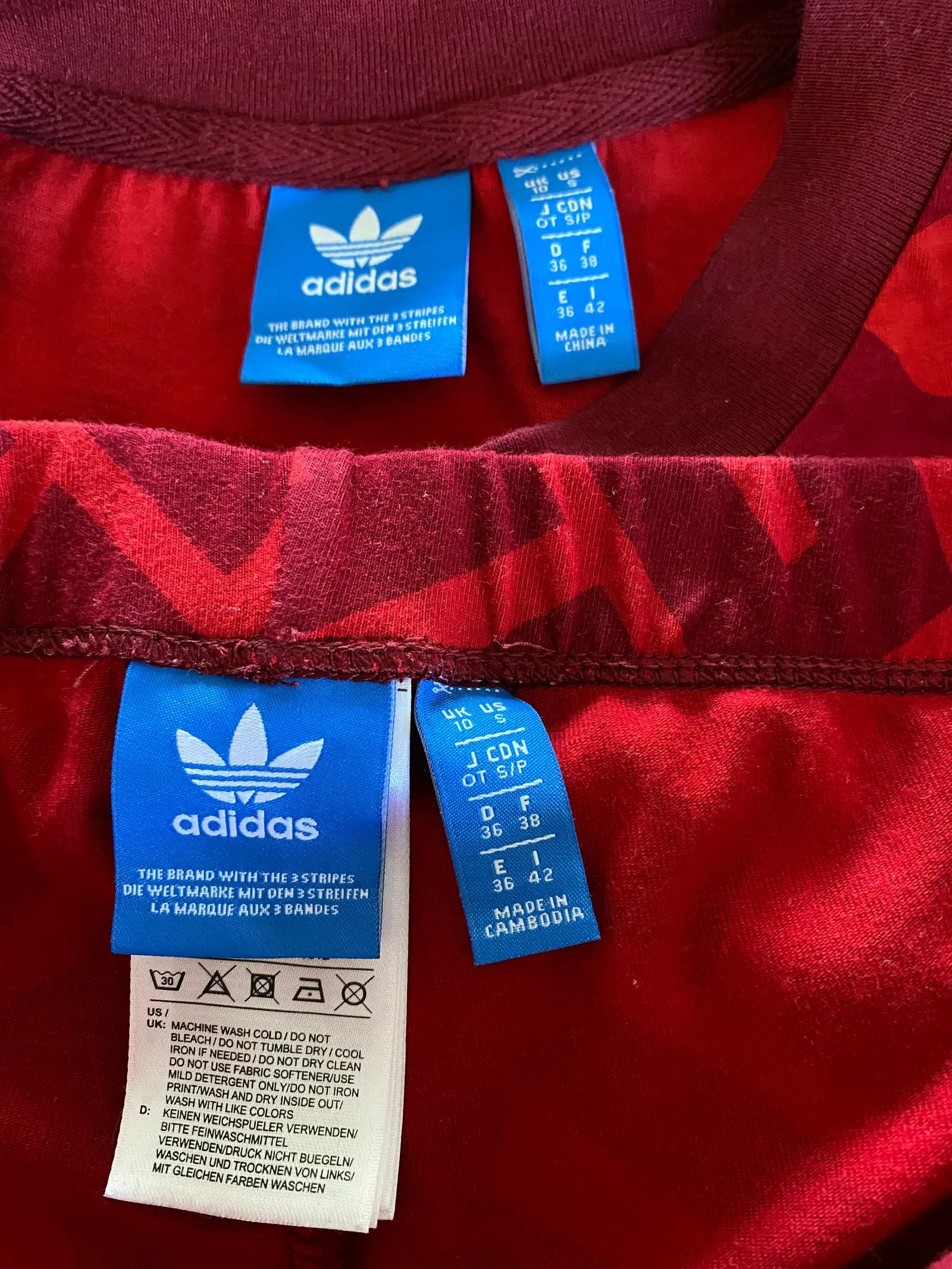 Adidas Adidas All Over Print tränings t shirt+tights Dress Size XS / US 0-2 / IT 36-38 - 2 Thumbnail