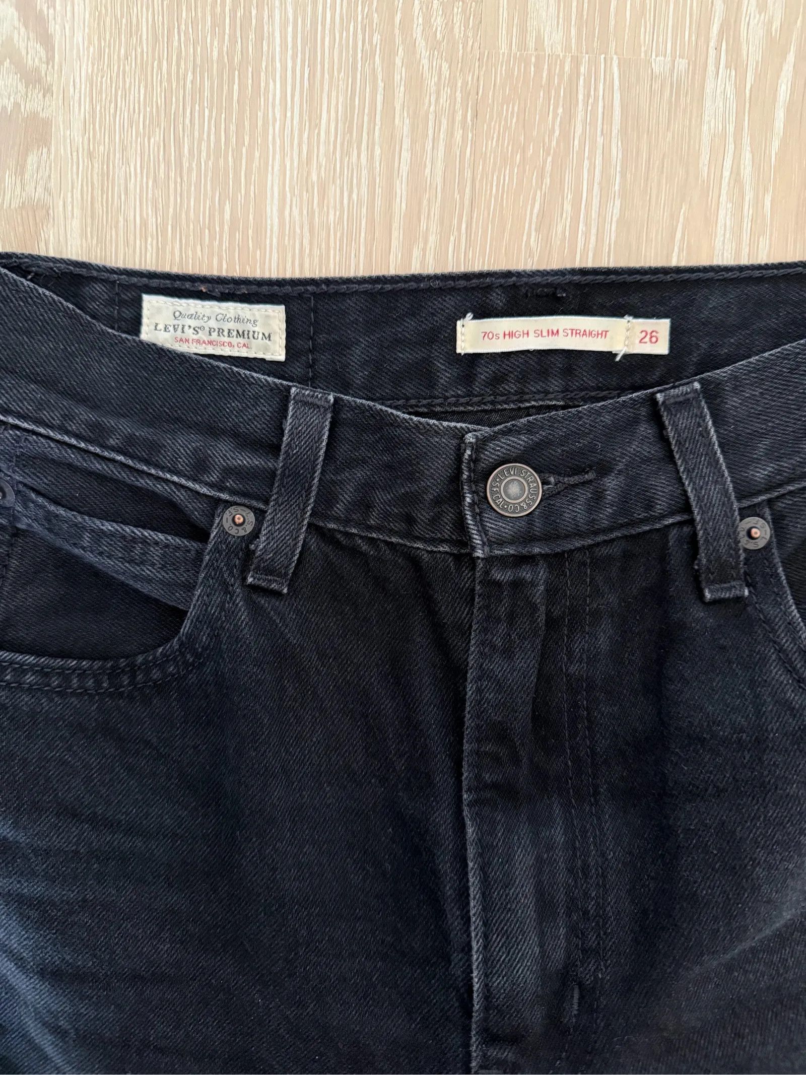 Levi's Levi's 70s High Slim Straight Jeans Size 26" / US 2 / IT 38 - 2 Thumbnail