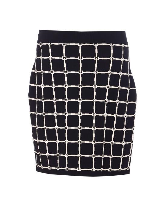 Elisabetta Franchi ELISABETTA FRANCHI Women Mid Skirts GK10B51E2 685 Black Size 26" / US 2 / IT 38 - 2 Thumbnail