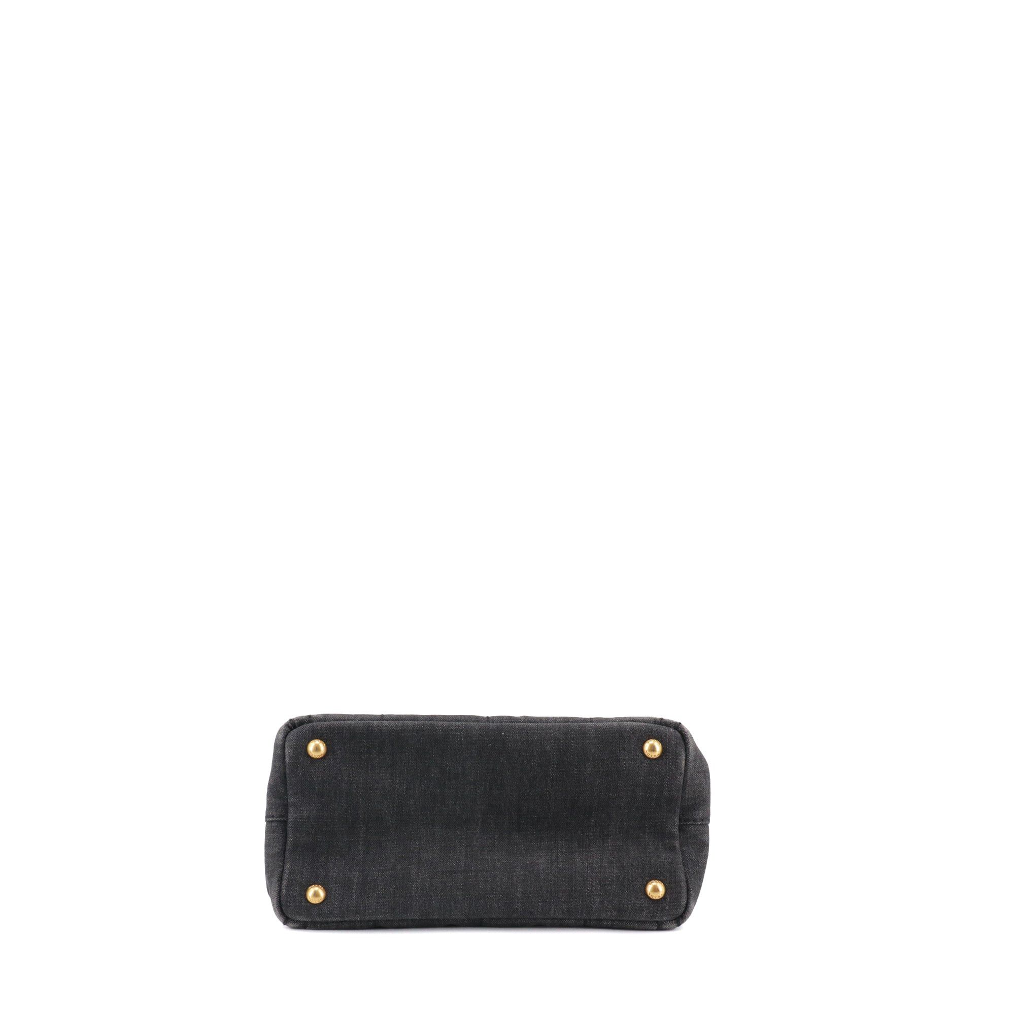 Prada PRADA - Canapa PM Prada handbag in gray denim Size ONE SIZE - 3 Thumbnail