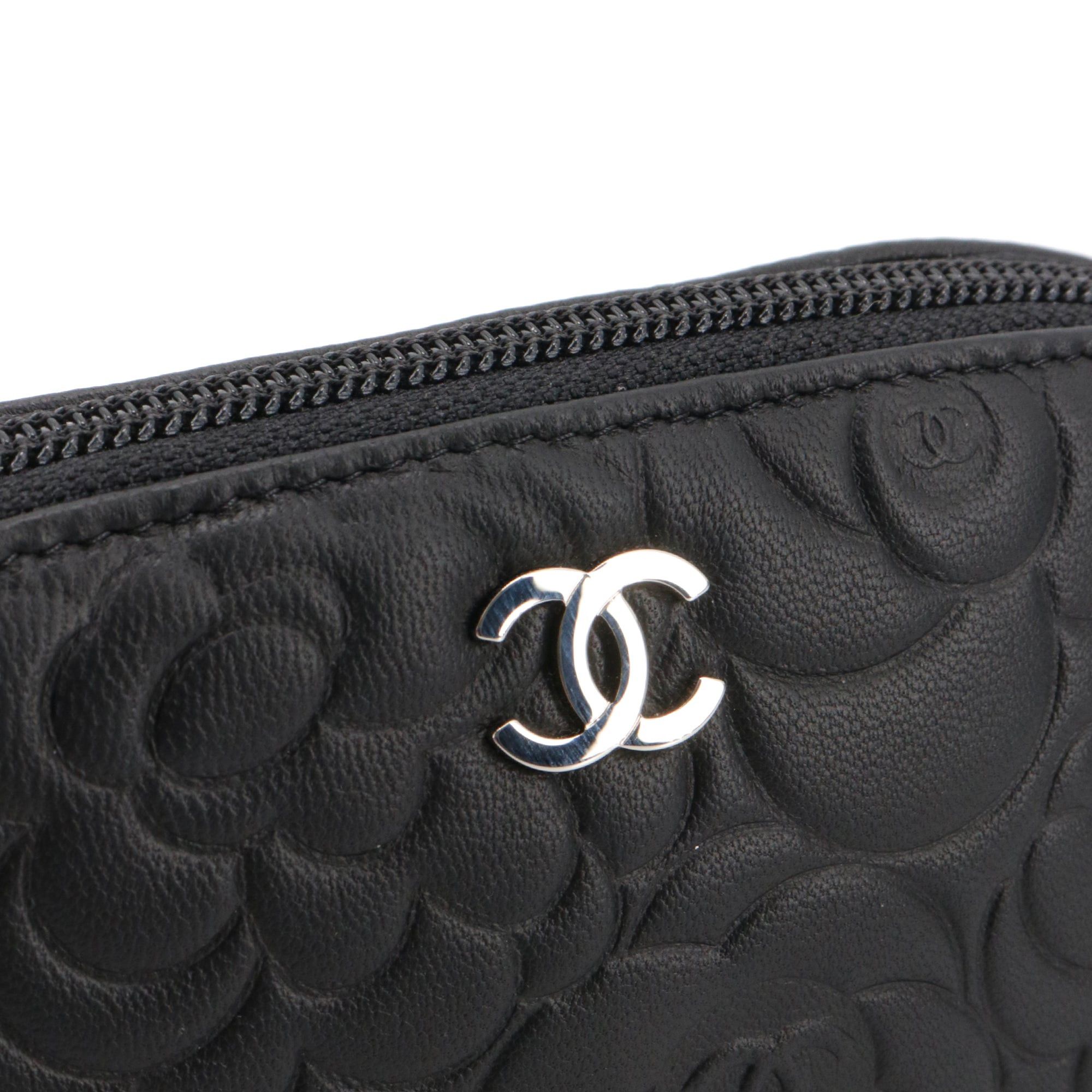Chanel CHANEL - Chanel Camélia clutch in black leather Size ONE SIZE - 5 Thumbnail