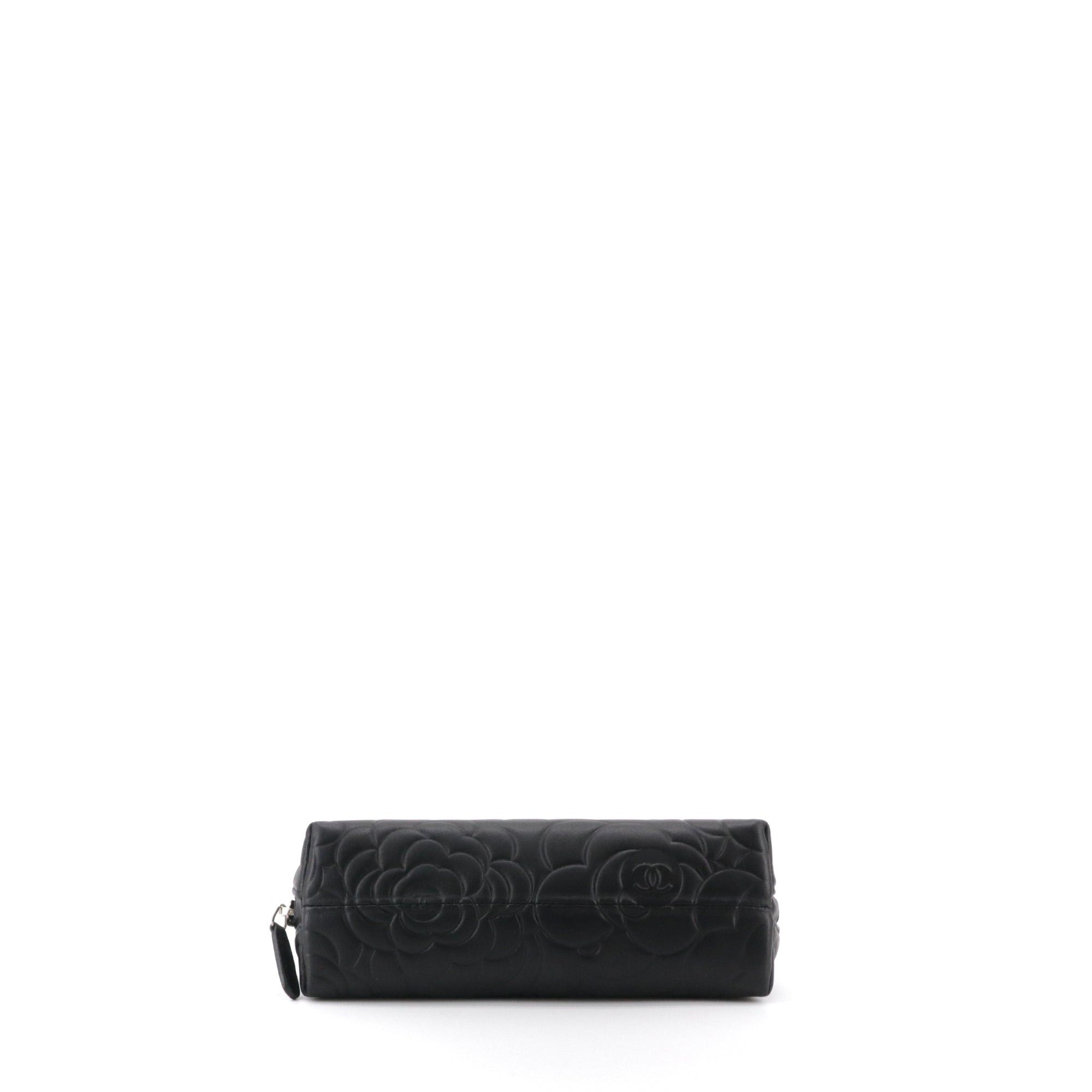 Chanel CHANEL - Chanel Camélia clutch in black leather Size ONE SIZE - 4 Thumbnail