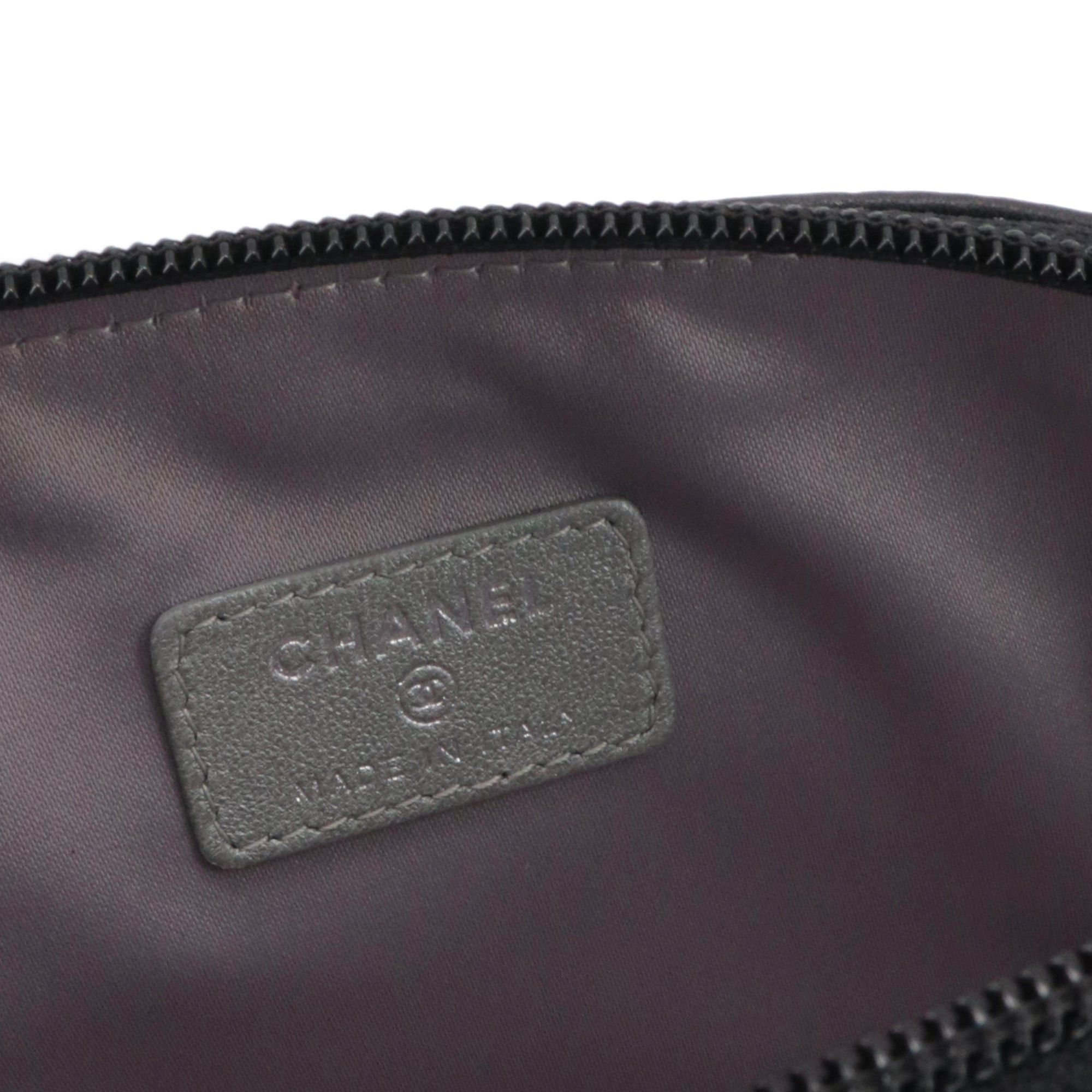 Chanel CHANEL - Chanel Camélia clutch in black leather Size ONE SIZE - 7 Thumbnail