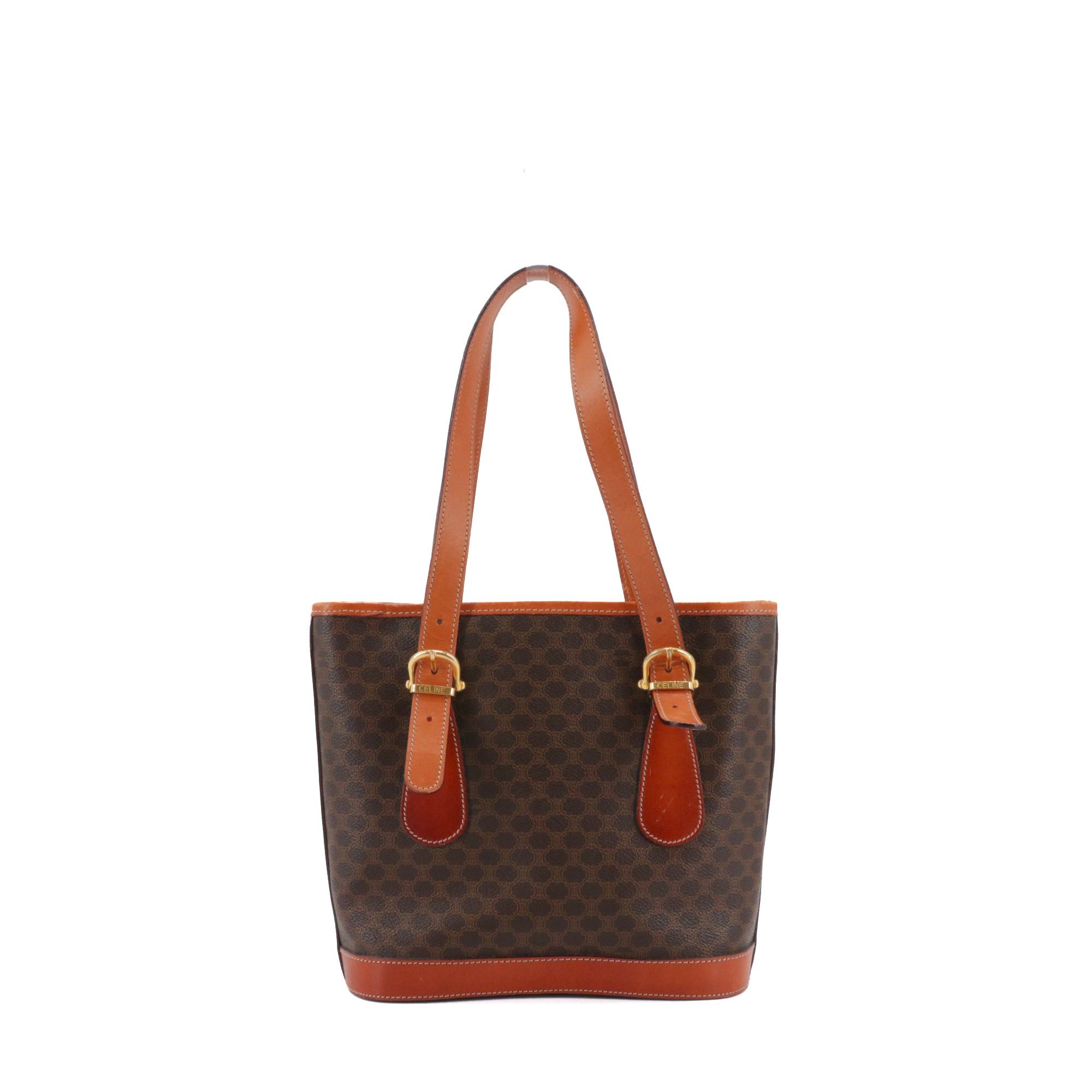 Celine CELINE - Celine Seau Triomphe PM handbag in brown monogram canvas Size ONE SIZE - 3 Thumbnail