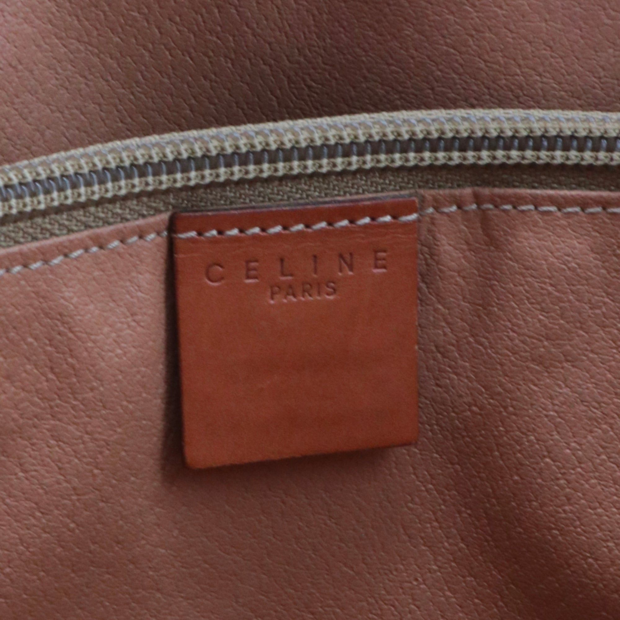 Celine CELINE - Celine Seau Triomphe PM handbag in brown monogram canvas Size ONE SIZE - 8 Thumbnail