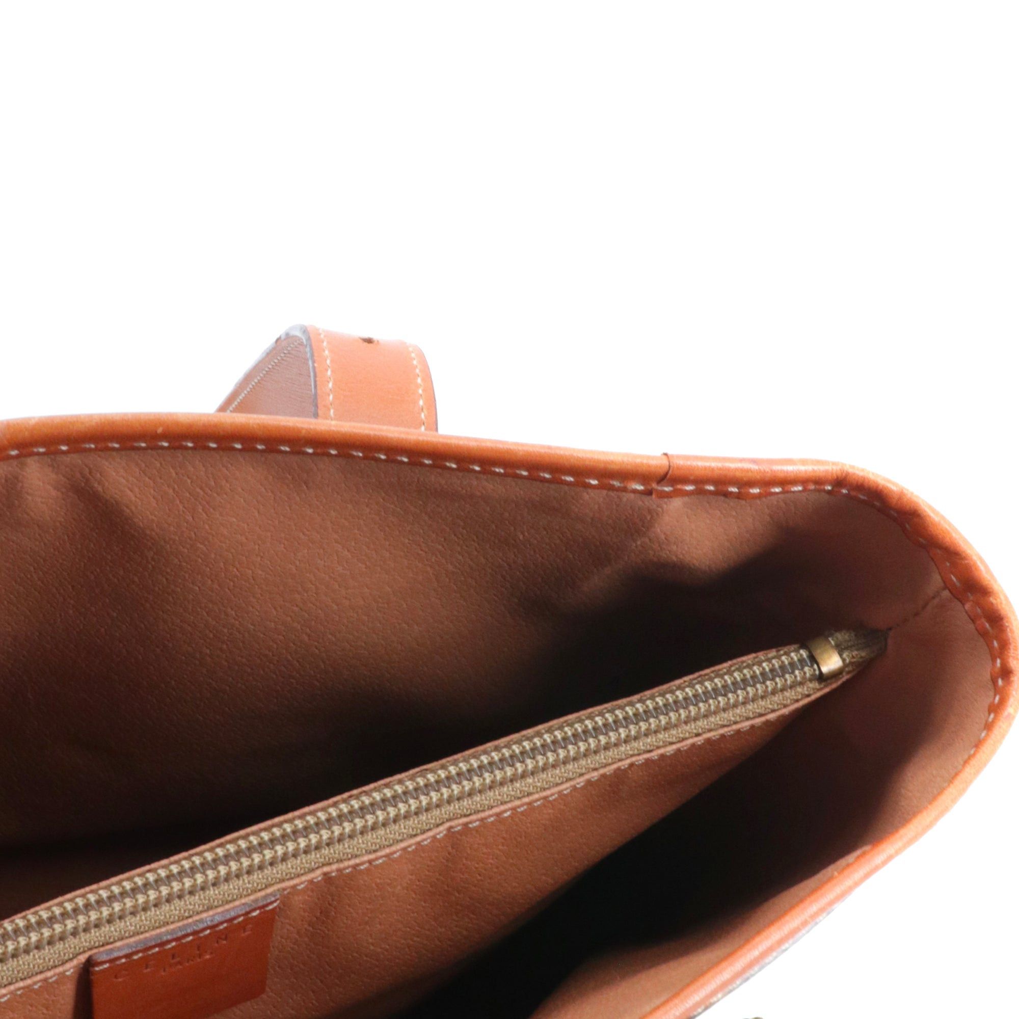 Celine CELINE - Celine Seau Triomphe PM handbag in brown monogram canvas Size ONE SIZE - 9 Thumbnail