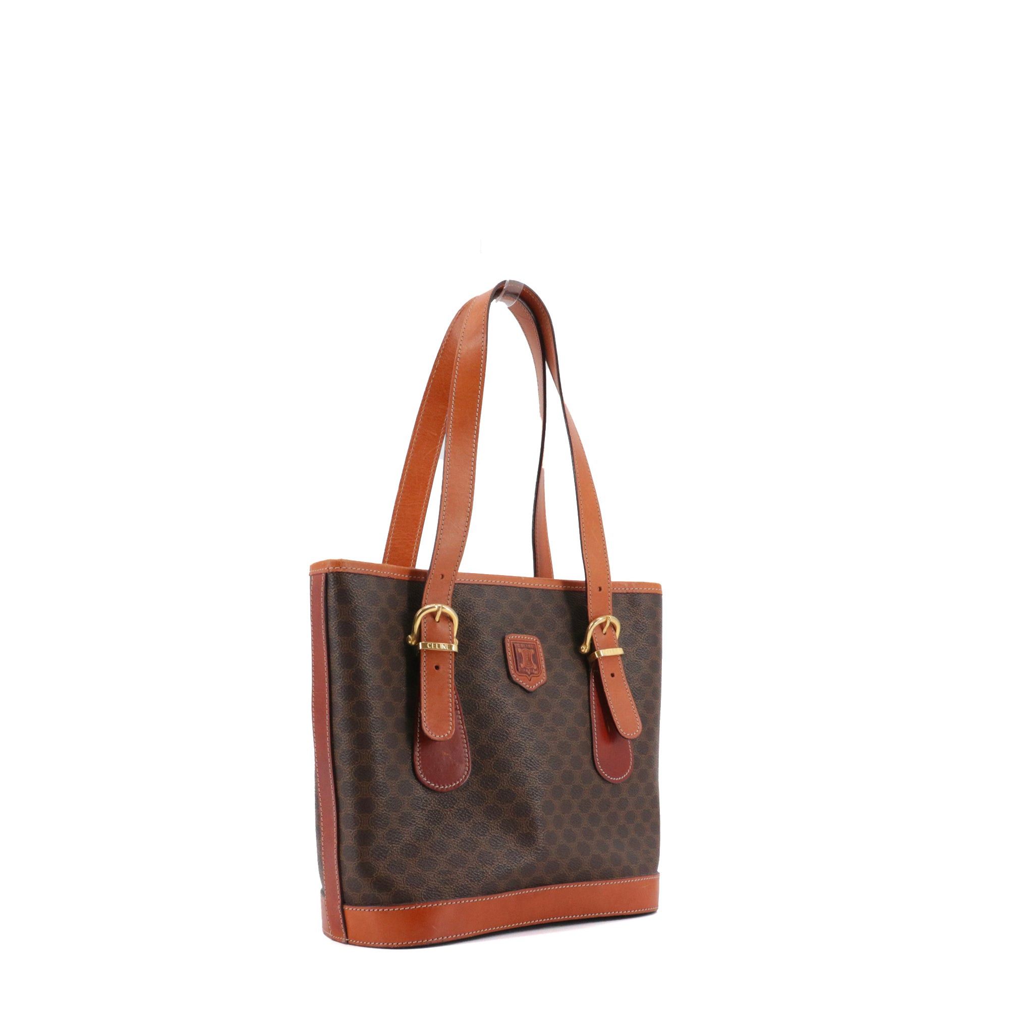 Celine CELINE - Celine Seau Triomphe PM handbag in brown monogram canvas Size ONE SIZE - 2 Thumbnail