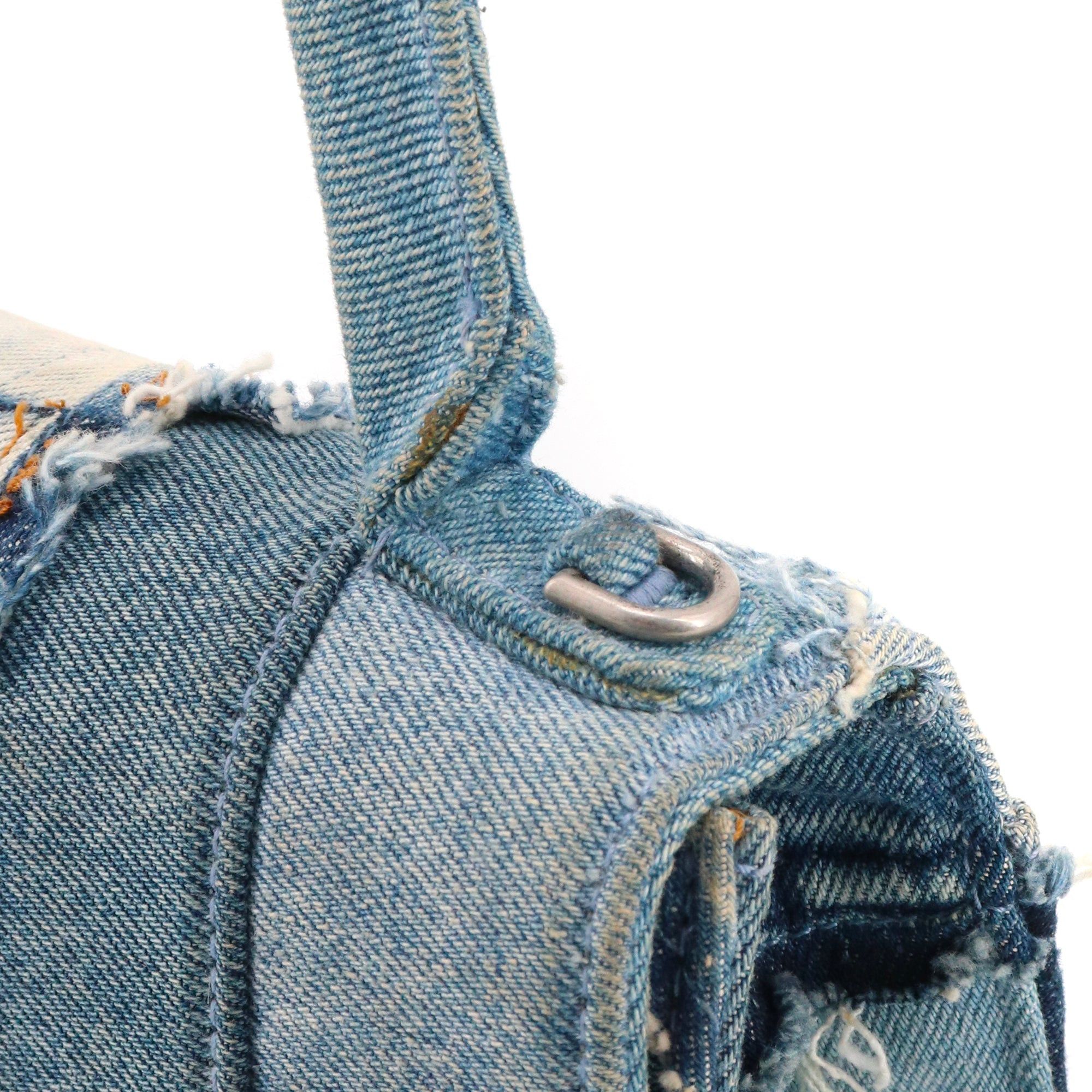 Balenciaga BALENCIAGA - Hourglass Balenciaga Small Size denim patchwork shoulder bag Size ONE SIZE - 6 Thumbnail