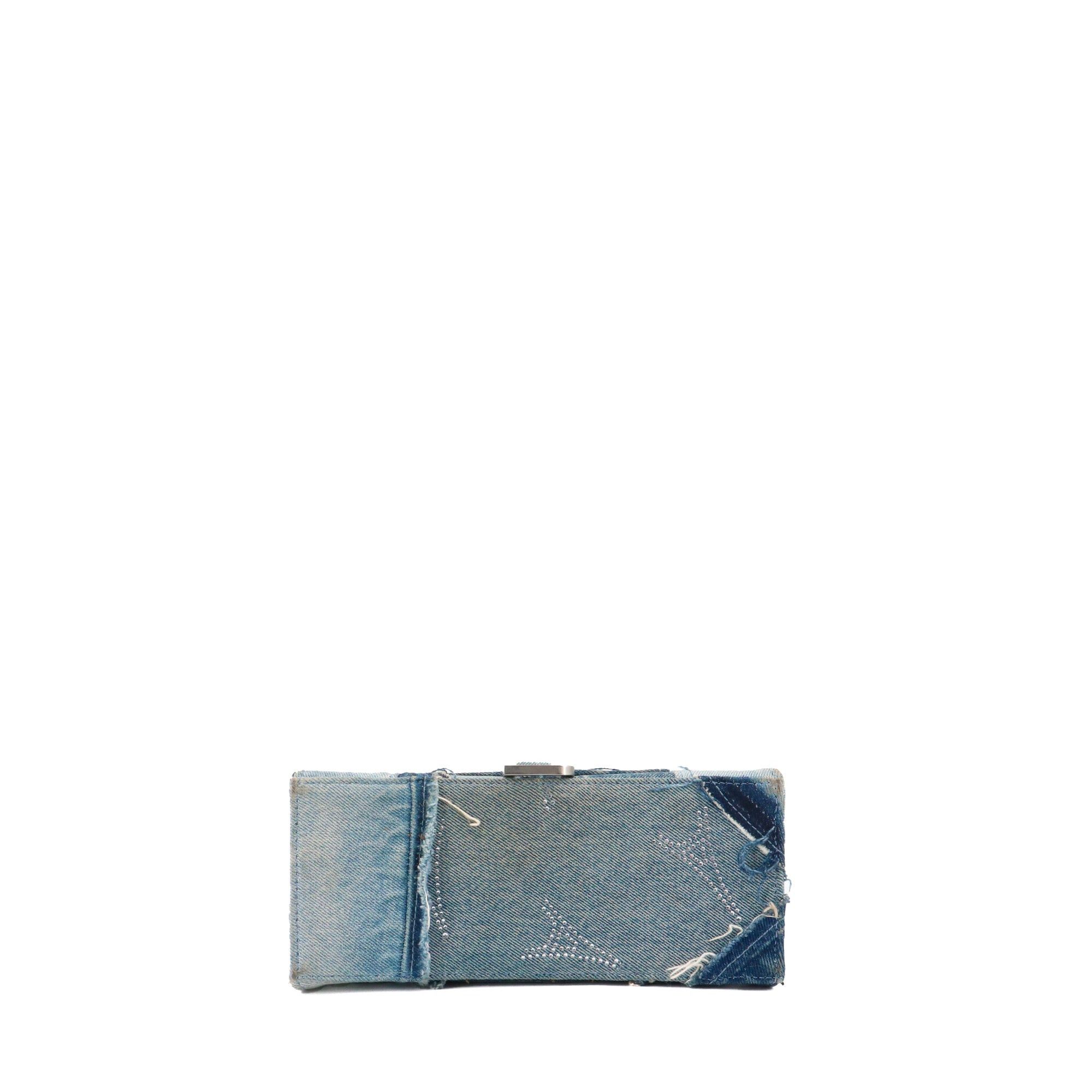 Balenciaga BALENCIAGA - Hourglass Balenciaga Small Size denim patchwork shoulder bag Size ONE SIZE - 4 Thumbnail