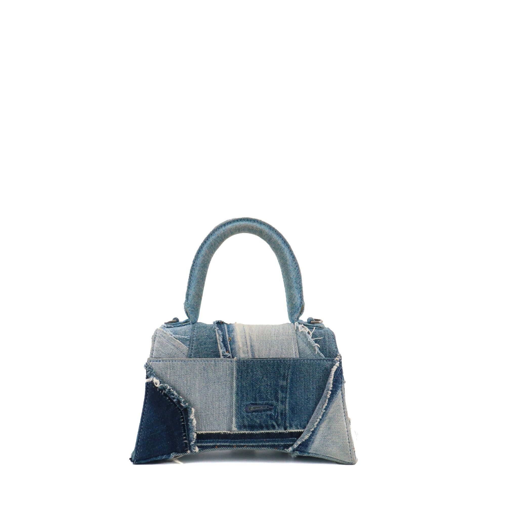 Balenciaga BALENCIAGA - Hourglass Balenciaga Small Size denim patchwork shoulder bag Size ONE SIZE - 3 Thumbnail