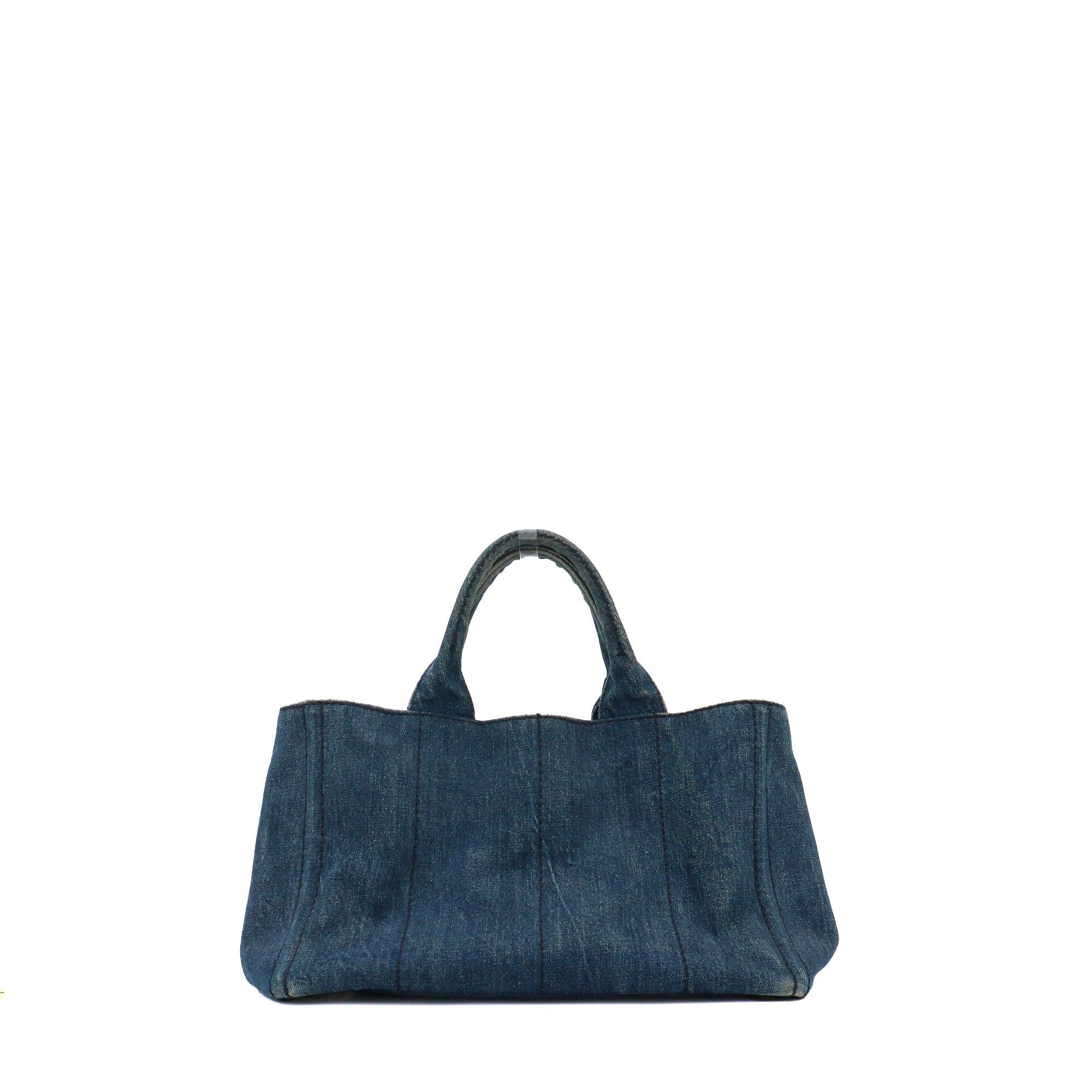 Prada PRADA - Canapa GM Prada handbag in blue denim Size ONE SIZE - 3 Thumbnail
