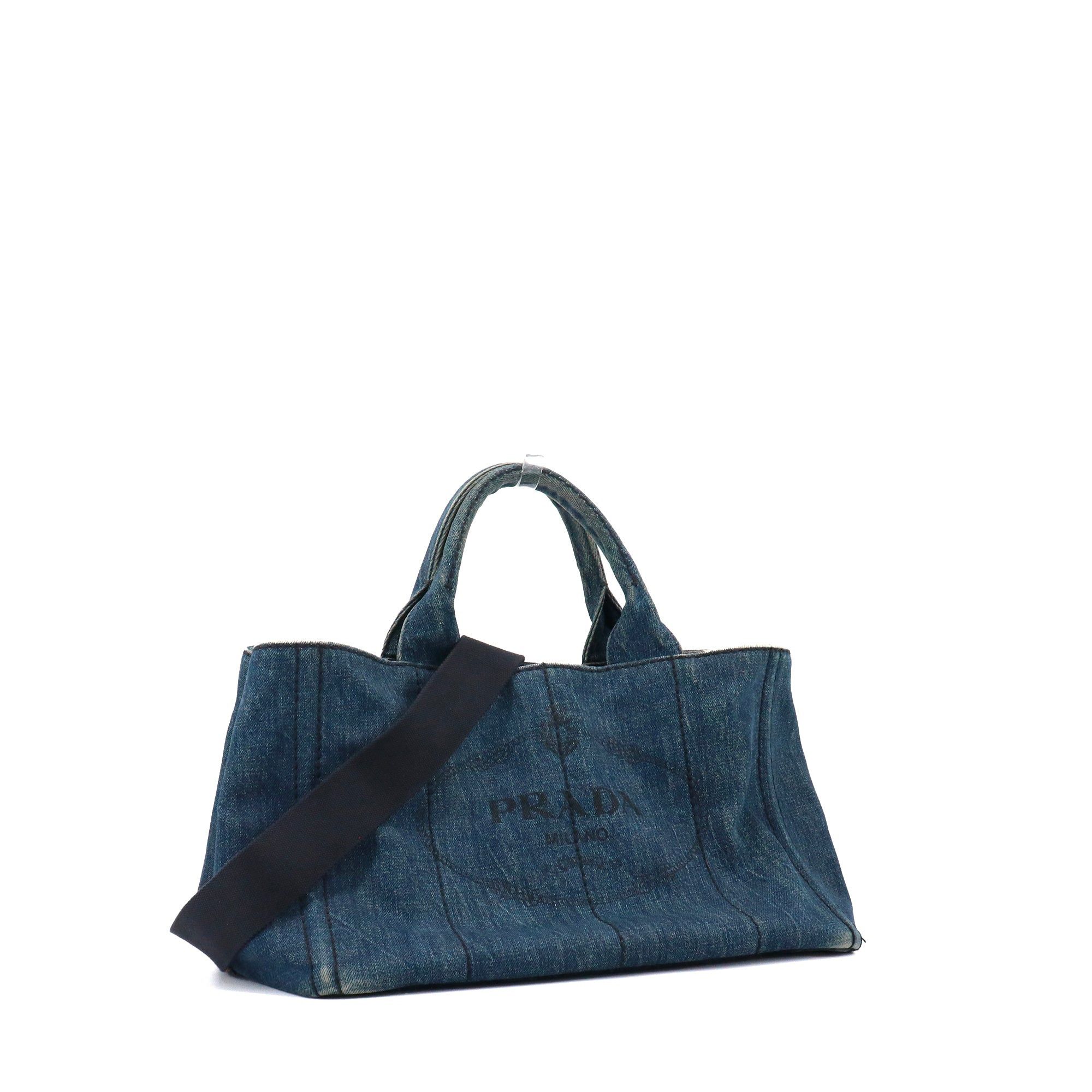 Prada PRADA - Canapa GM Prada handbag in blue denim Size ONE SIZE - 2 Thumbnail