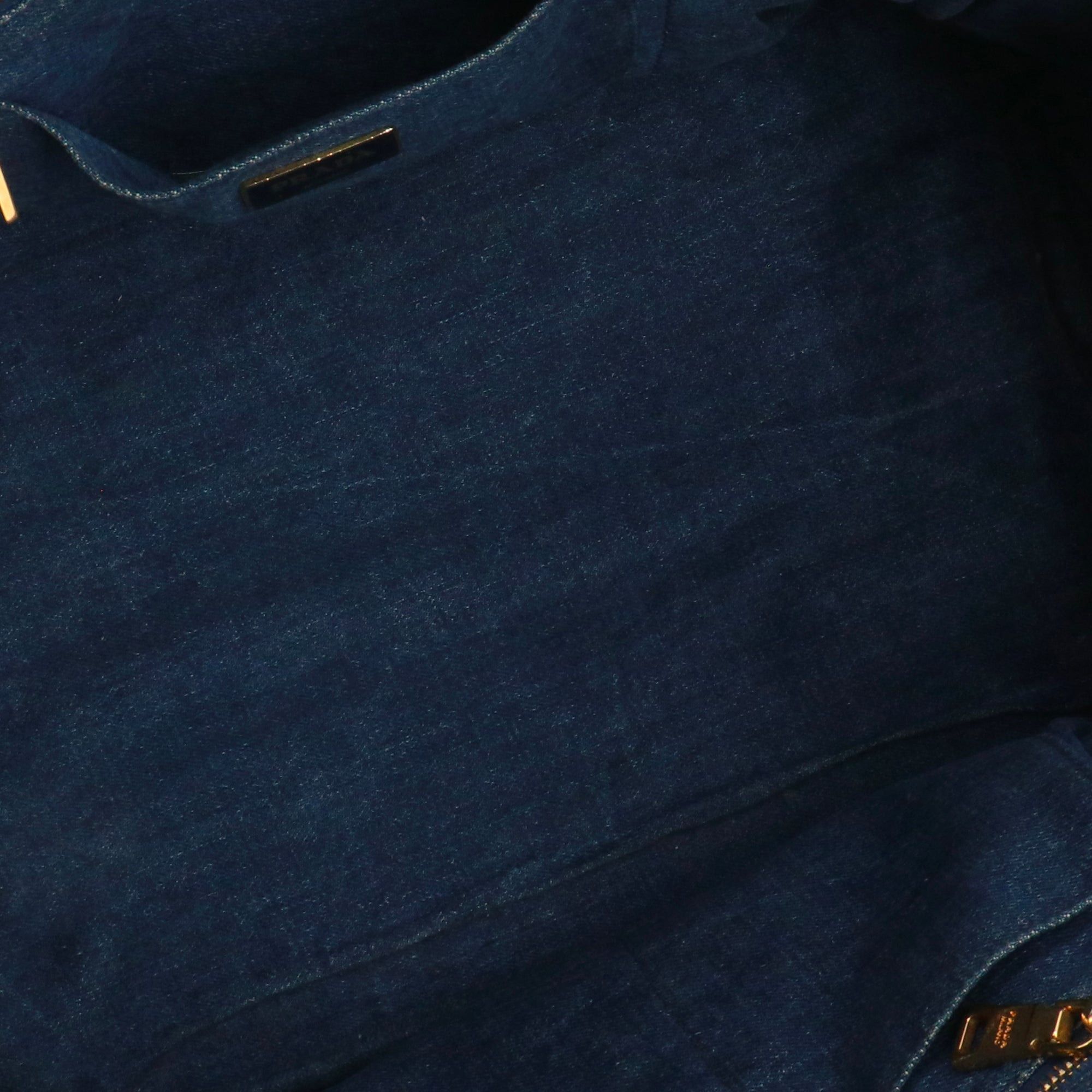 Prada PRADA - Canapa GM Prada handbag in blue denim Size ONE SIZE - 8 Thumbnail