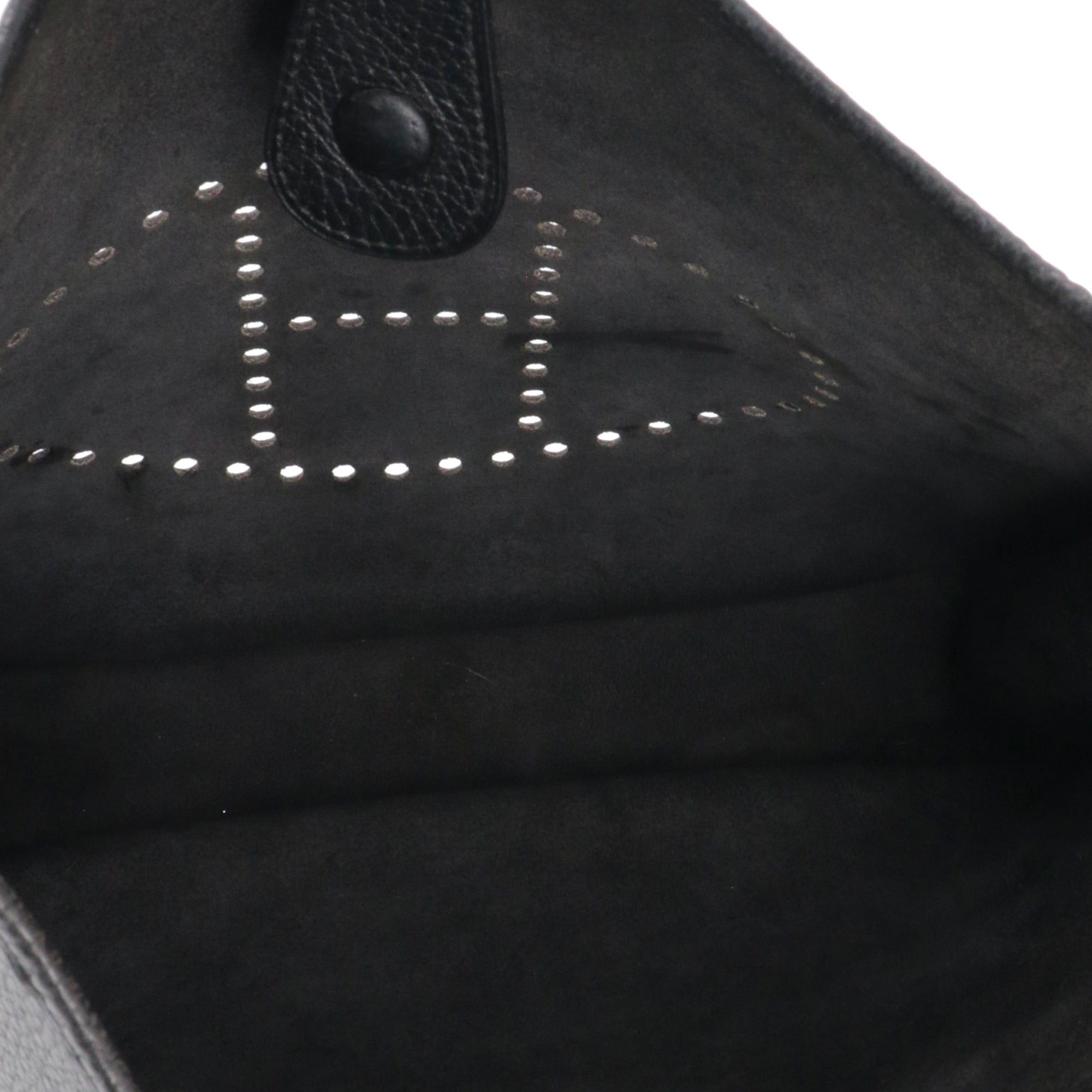 Hermes HERMÈS - Evelyne III Hermès shoulder bag in black clemence leather Size ONE SIZE - 8 Thumbnail