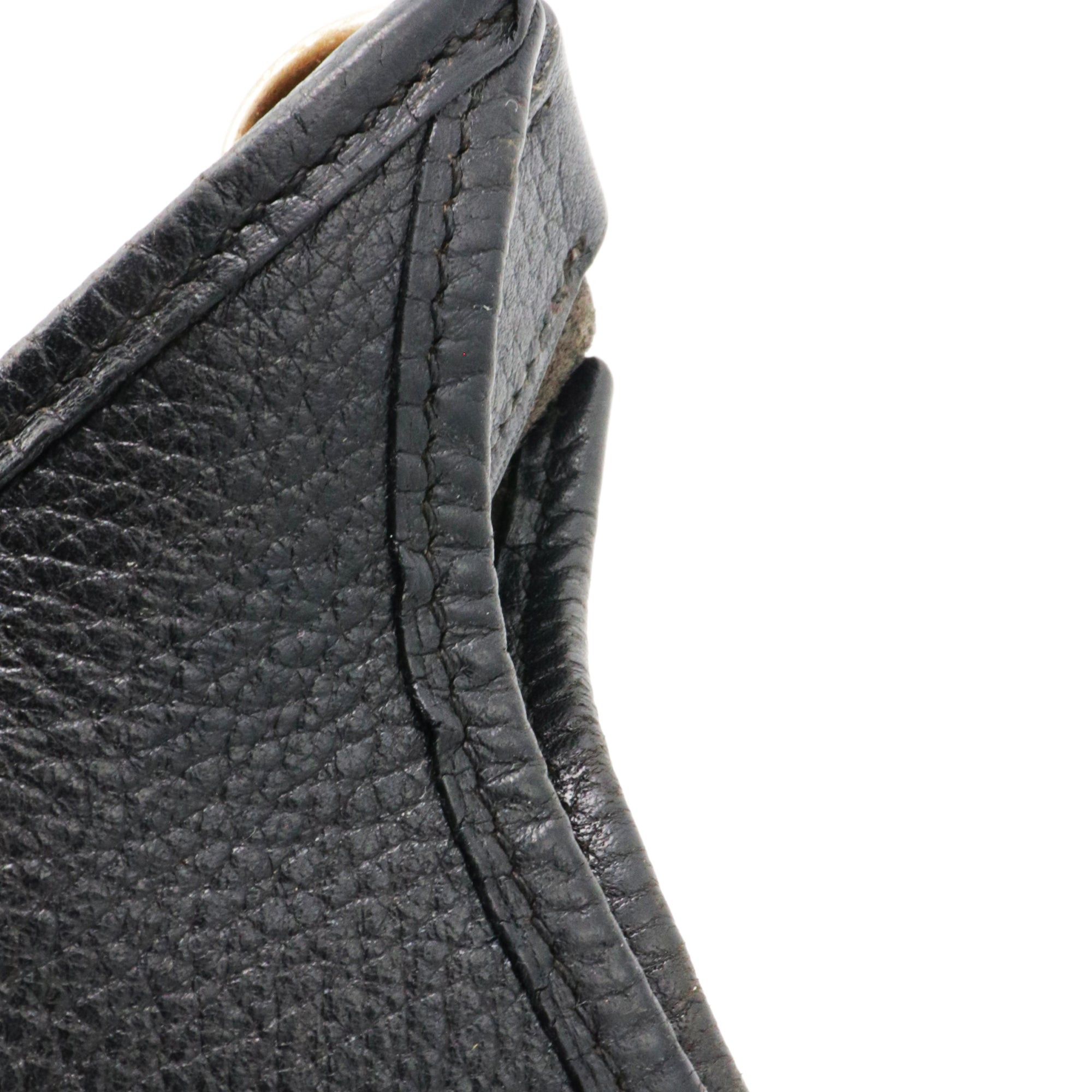 Hermes HERMÈS - Evelyne III Hermès shoulder bag in black clemence leather Size ONE SIZE - 7 Thumbnail